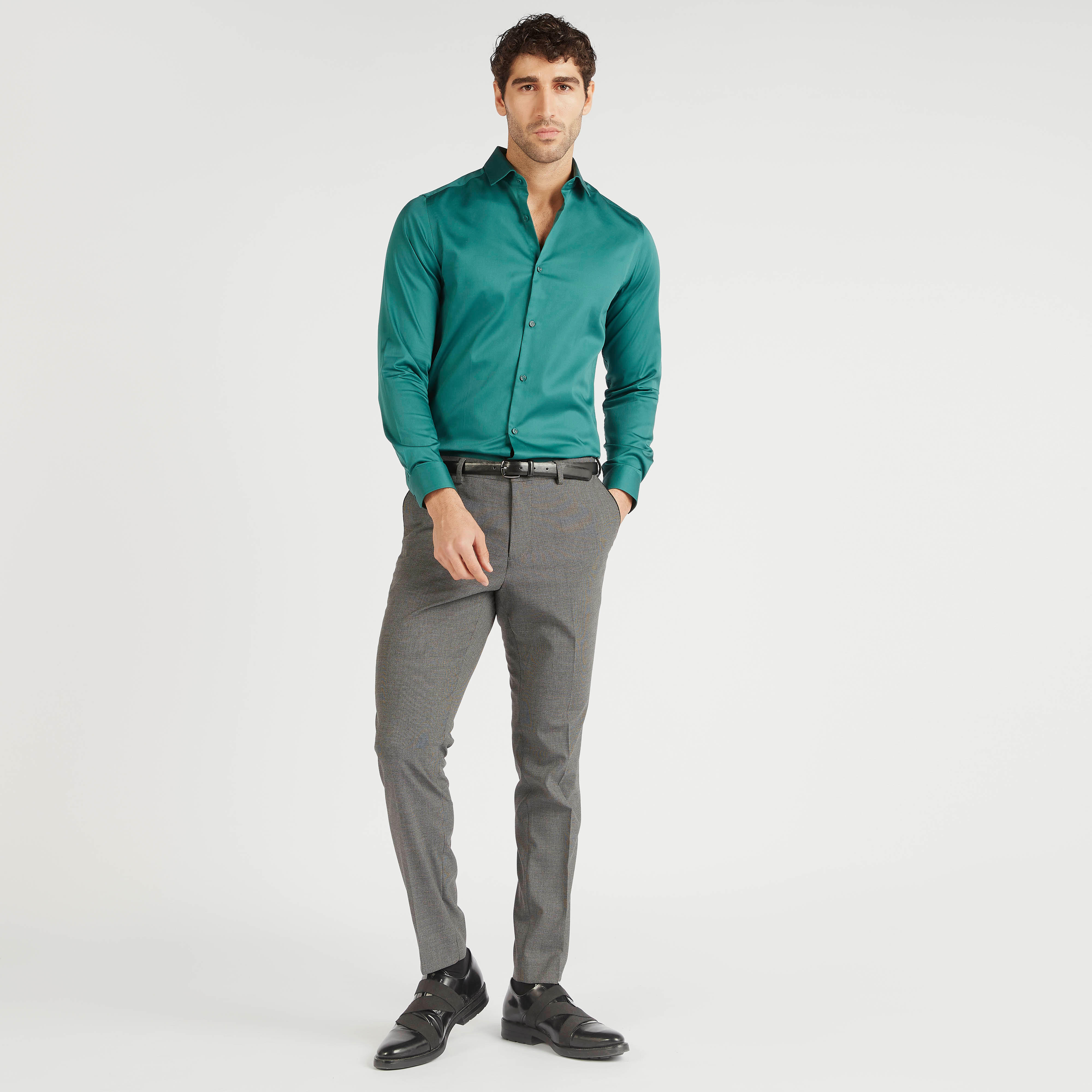 قميص رسمي سادة بأكمام طويلة وزر إغلاق-men-clothing-shirts-image-3
