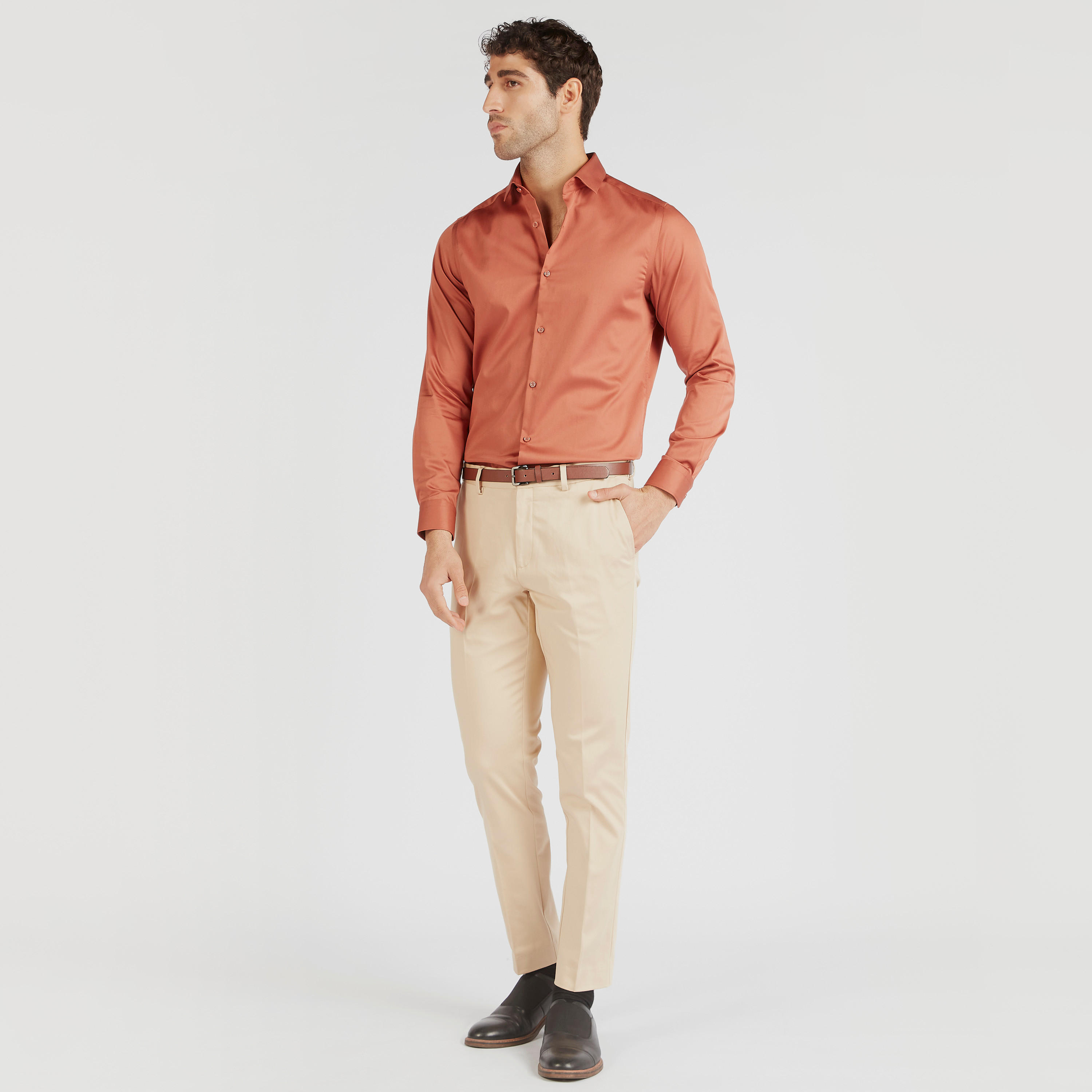 Solid Chinos with Button Closure and Belt-men-clothing-bottoms-trousersandchinos-chinos-image-2