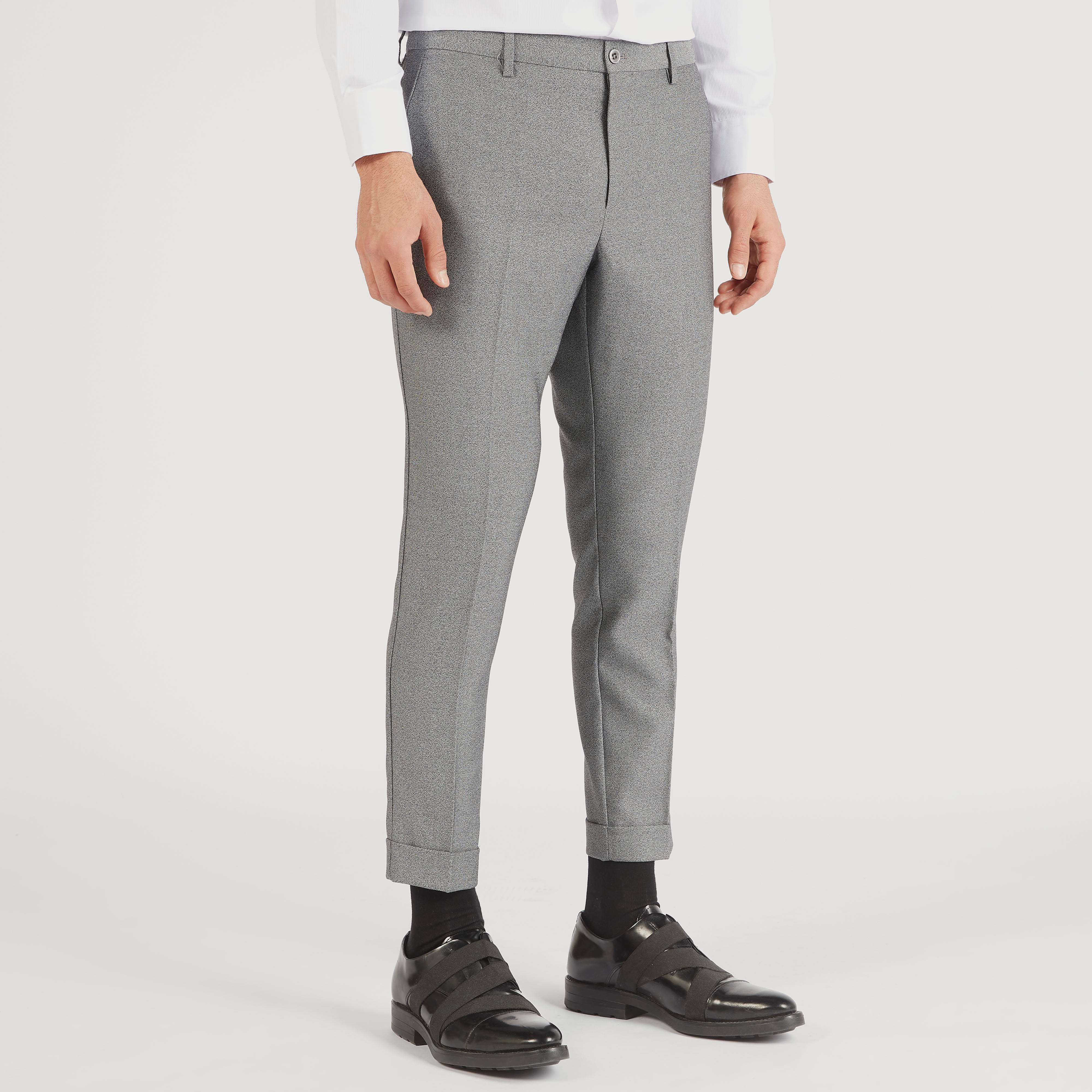 بنطلو بارز الملمس بقصّة سليم وزر إغلاق وجيوب-men-clothing-bottoms-trousersandchinos-trousers-image-1