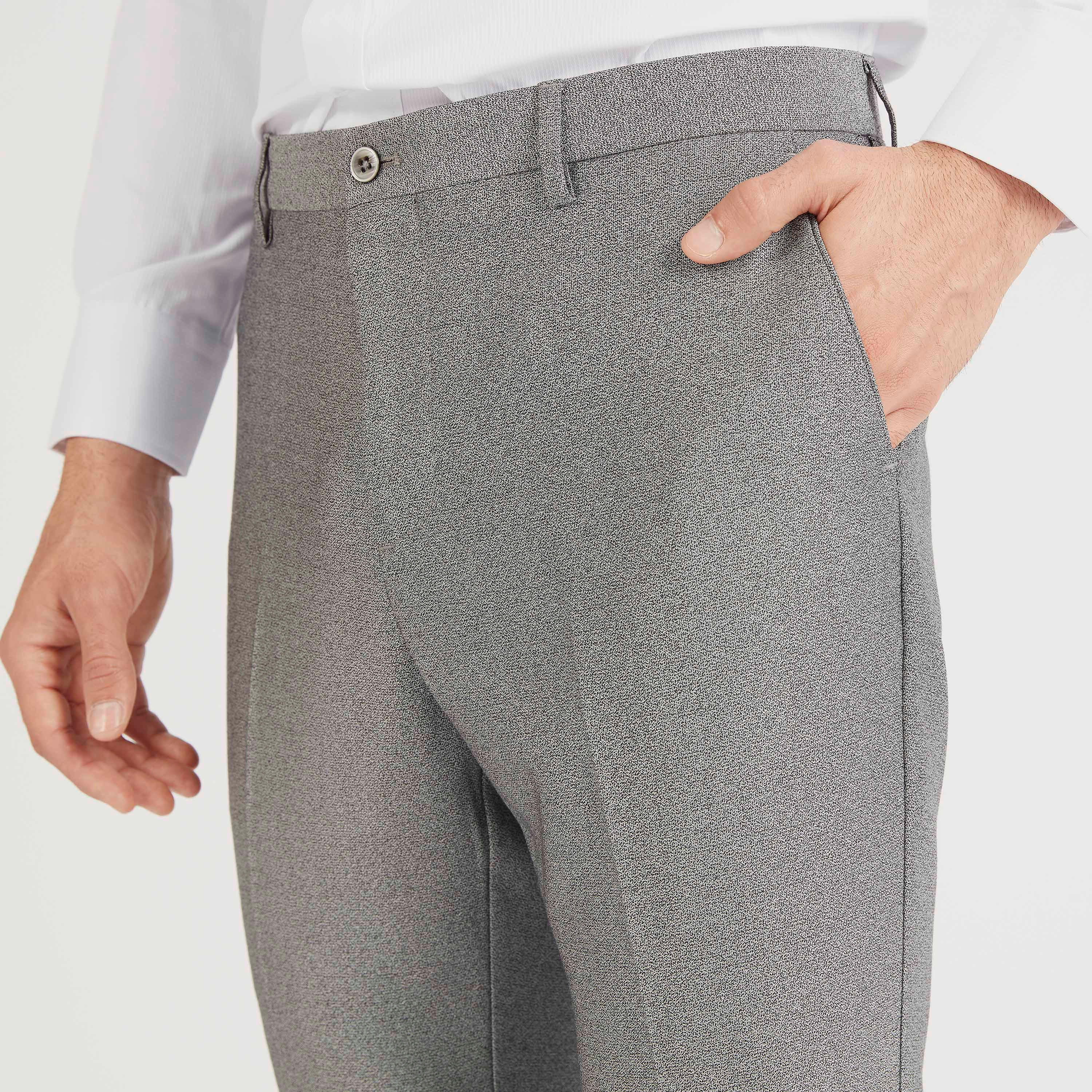 بنطلو بارز الملمس بقصّة سليم وزر إغلاق وجيوب-men-clothing-bottoms-trousersandchinos-trousers-image-3