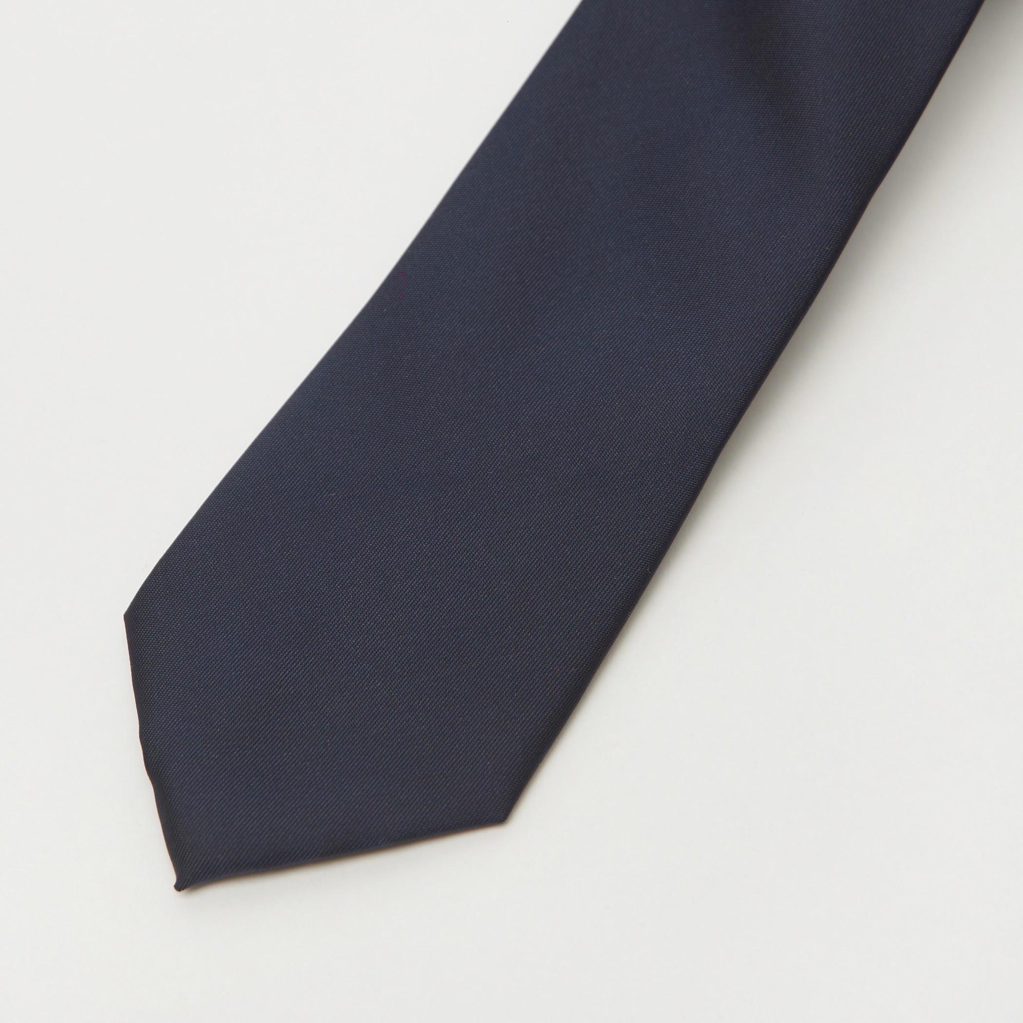 Solid Necktie with Keeper Loop-men-tiesandcufflinks-pocketsquares-image-2