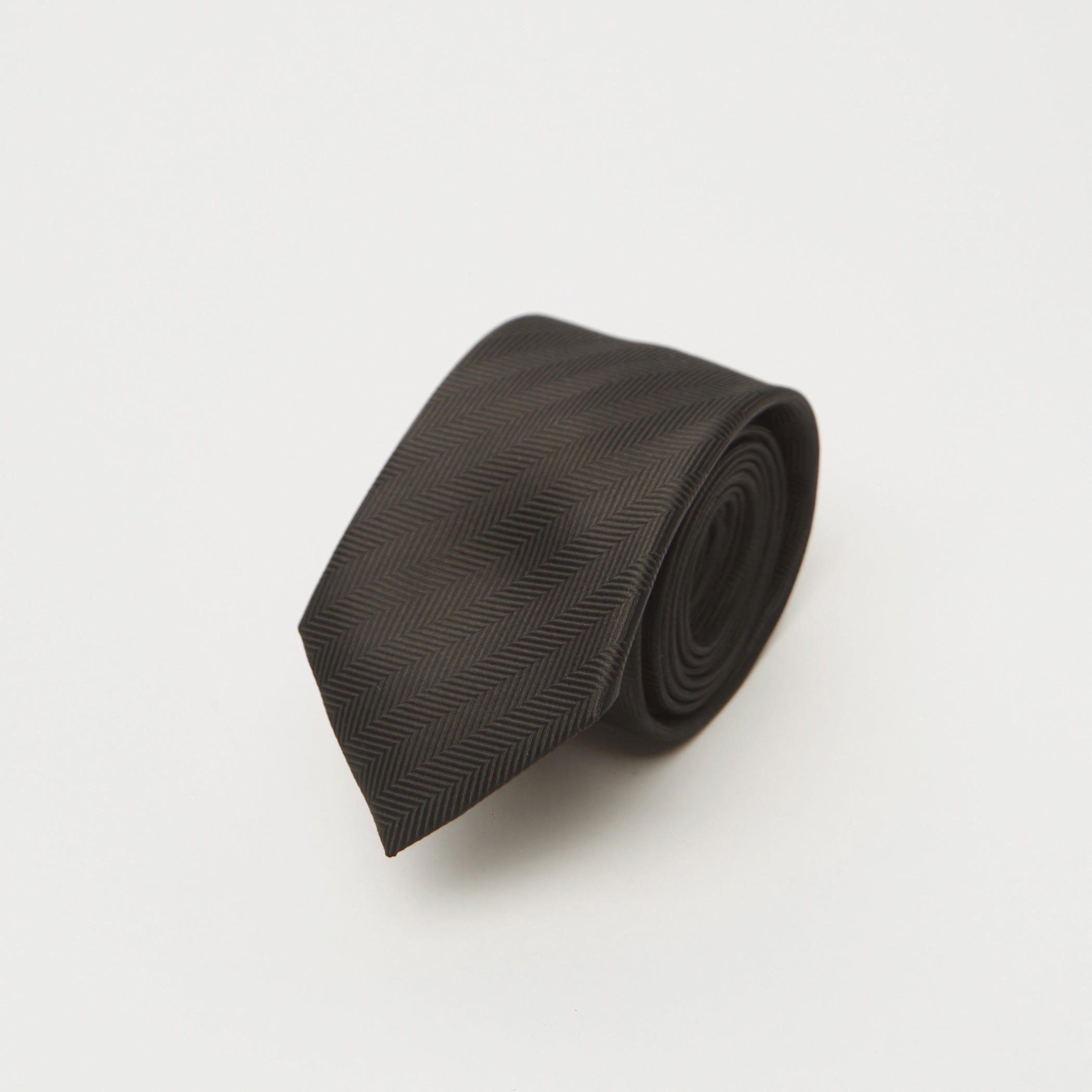 ربطة عنق بارزة الملمس بقصة سليم وحلقة تثبيت-men-tiesandcufflinks-pocketsquares-image-3