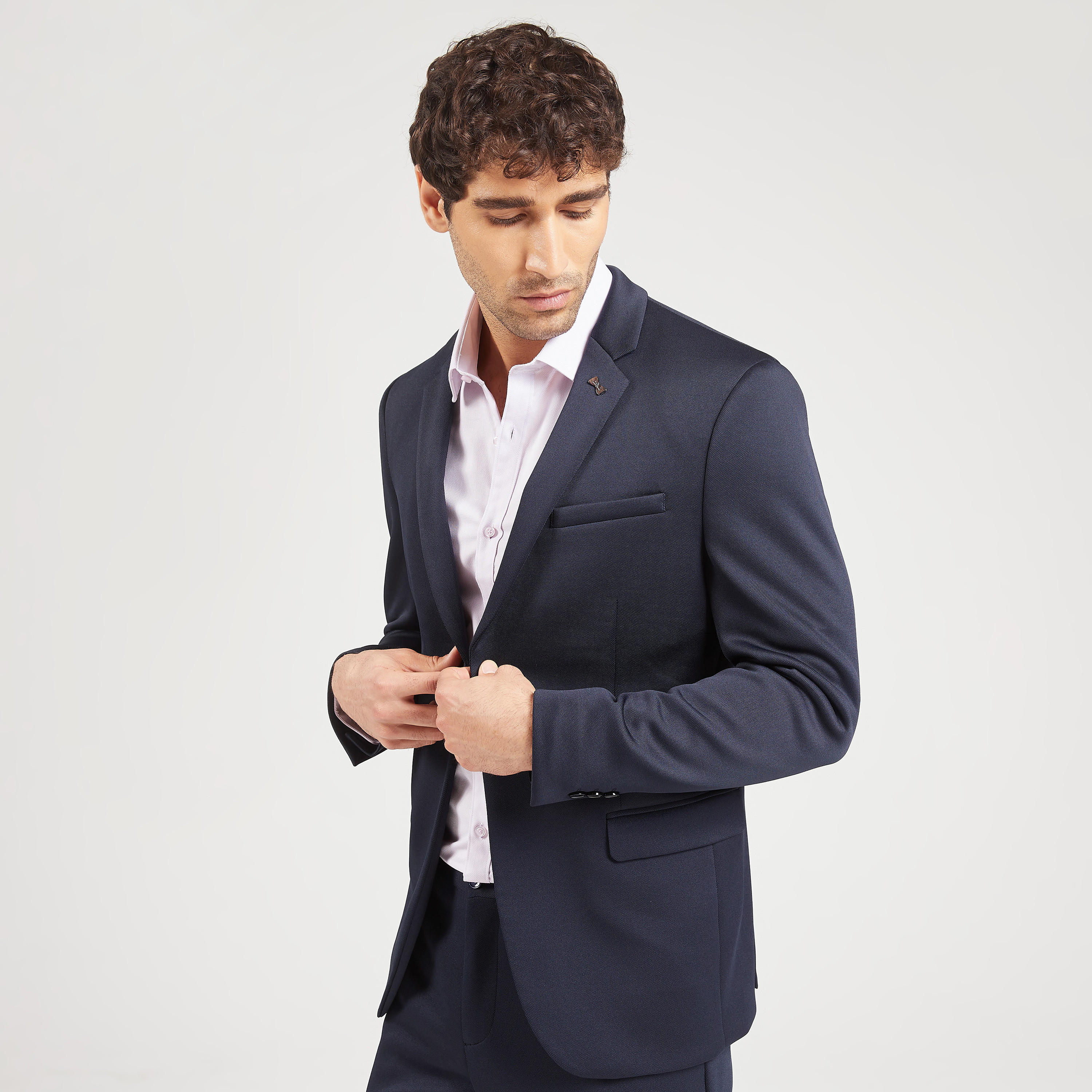جاكيت بليزر بارز الملمس بجيوب وفتحة تهوية مزدوجة-men-clothing-jacketsandblazers-blazers-image-5