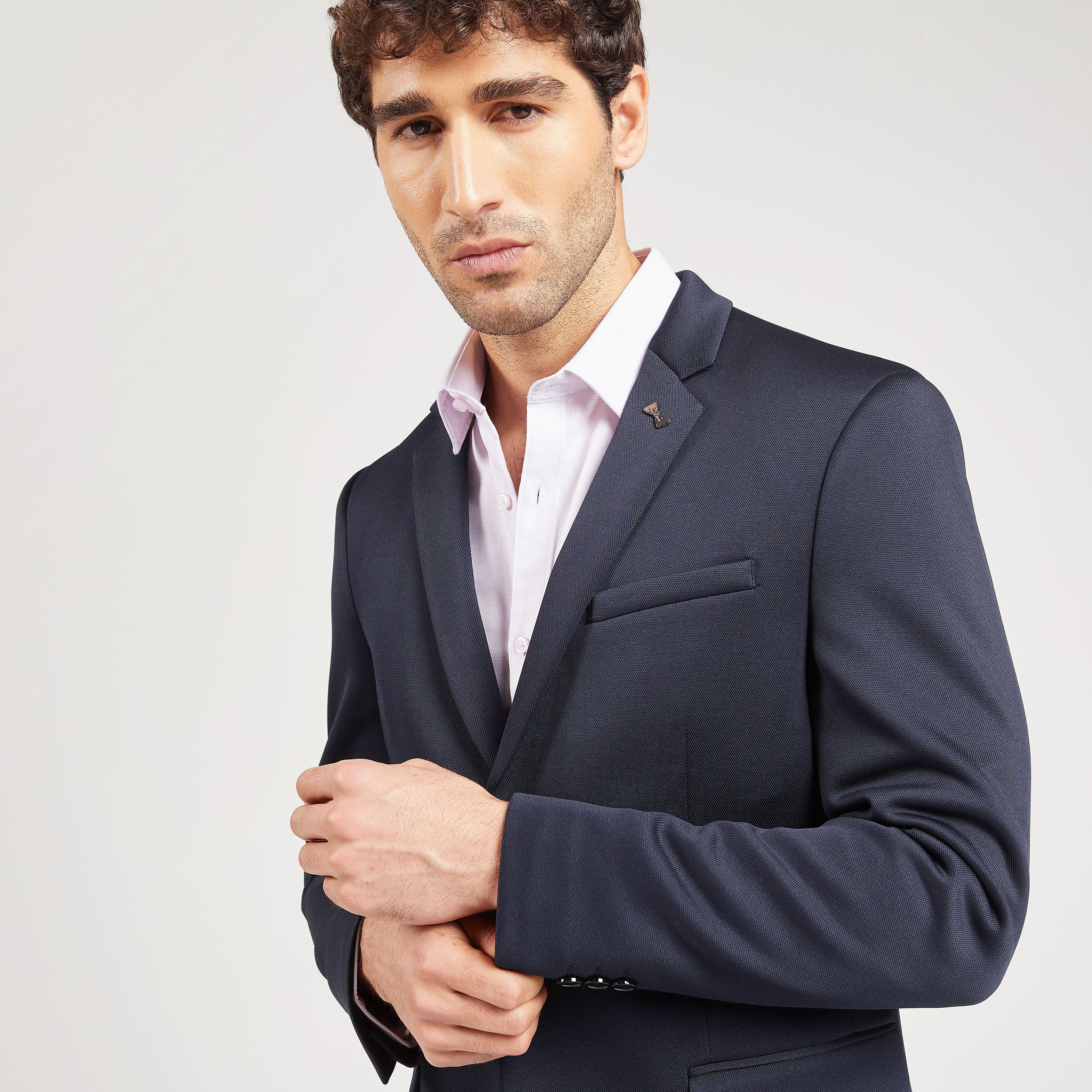 جاكيت بليزر بارز الملمس بجيوب وفتحة تهوية مزدوجة-men-clothing-jacketsandblazers-blazers-image-7