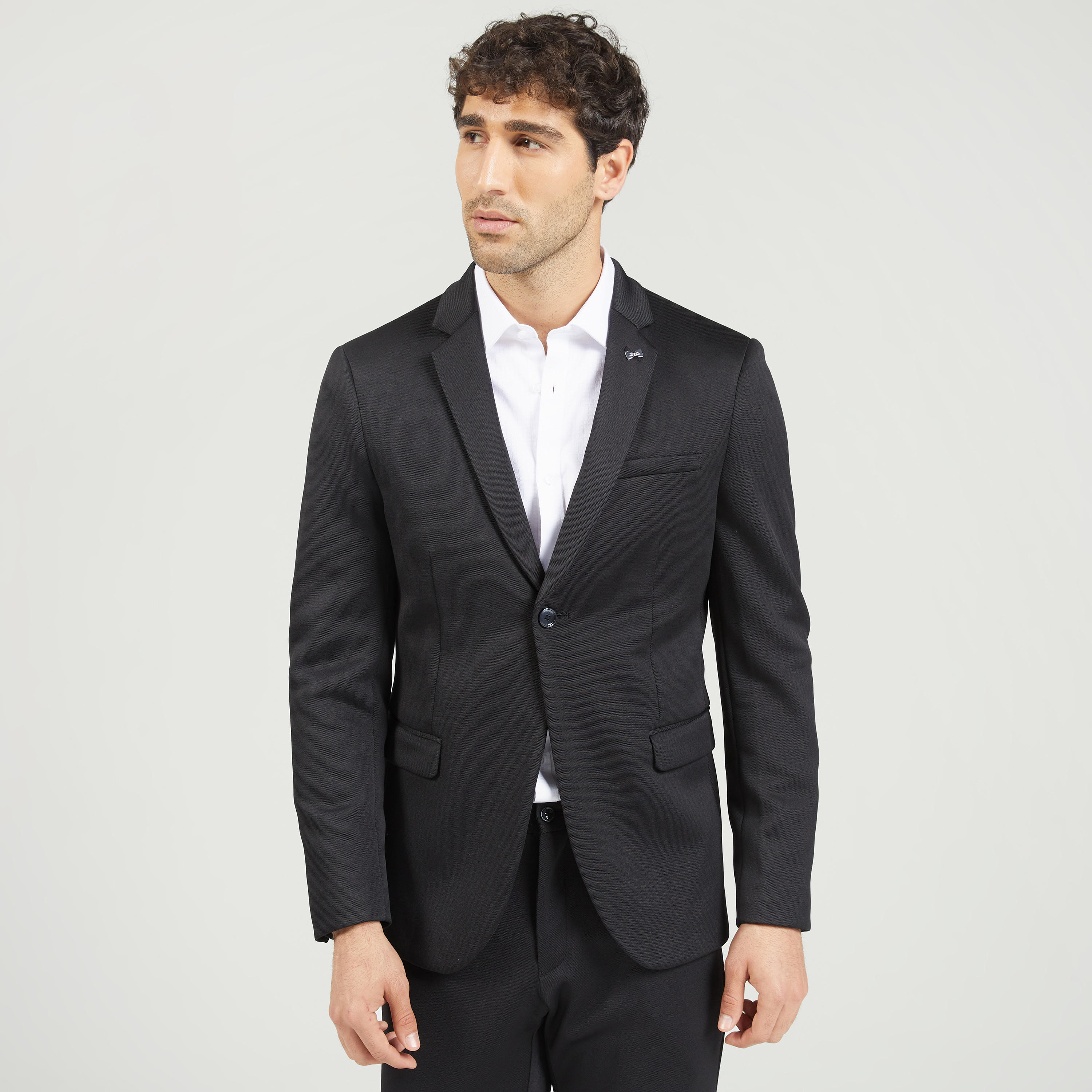 جاكيت بليزر بارز الملمس بجيوب وفتحة تهوية مزدوجة-men-clothing-jacketsandblazers-blazers-image-10