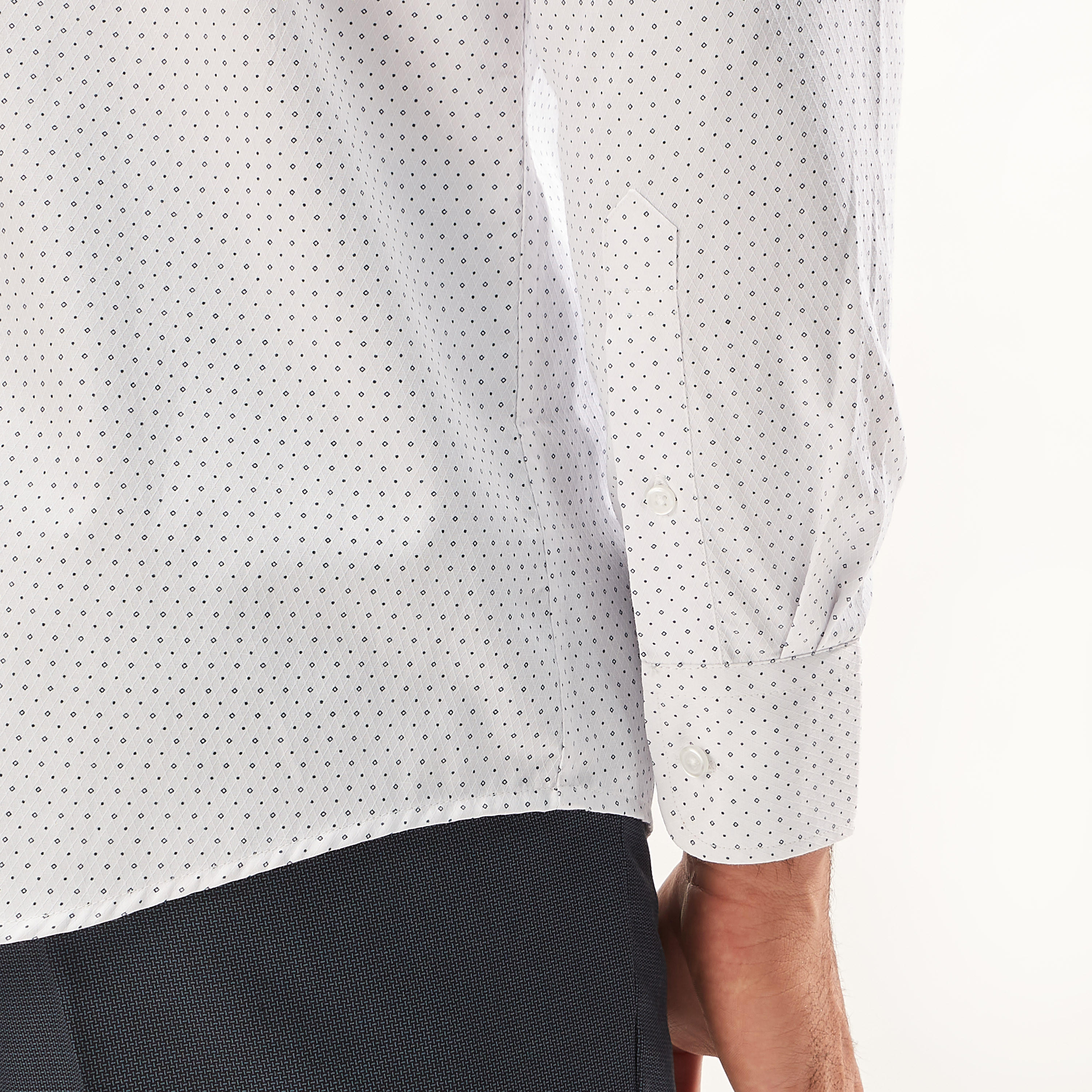 Printed Formal Shirt with Long Sleeves and Pocket-men-clothing-shirts-image-5
