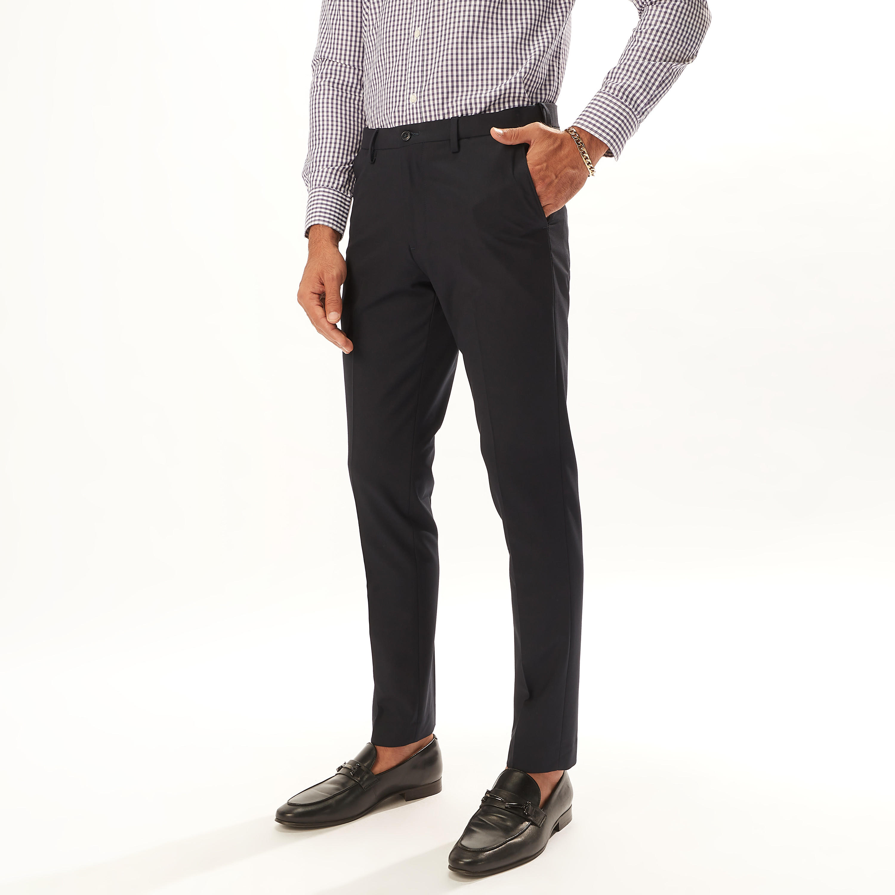 بنطلون رسمي سادة بجيوب وزر إغلاق-men-clothing-trousersandchinos-trousers-image-9
