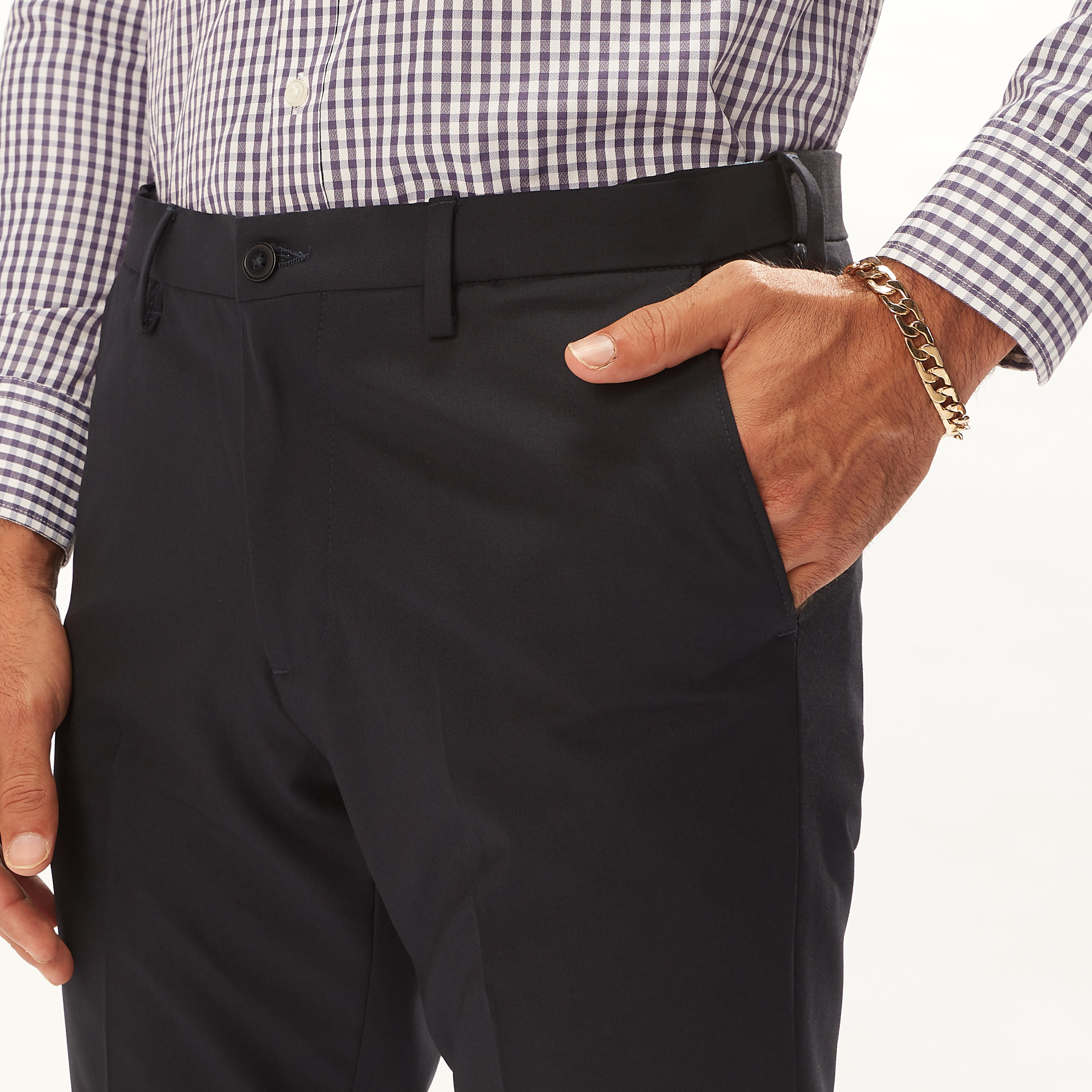 بنطلون رسمي سادة بجيوب وزر إغلاق-men-clothing-trousersandchinos-trousers-image-11