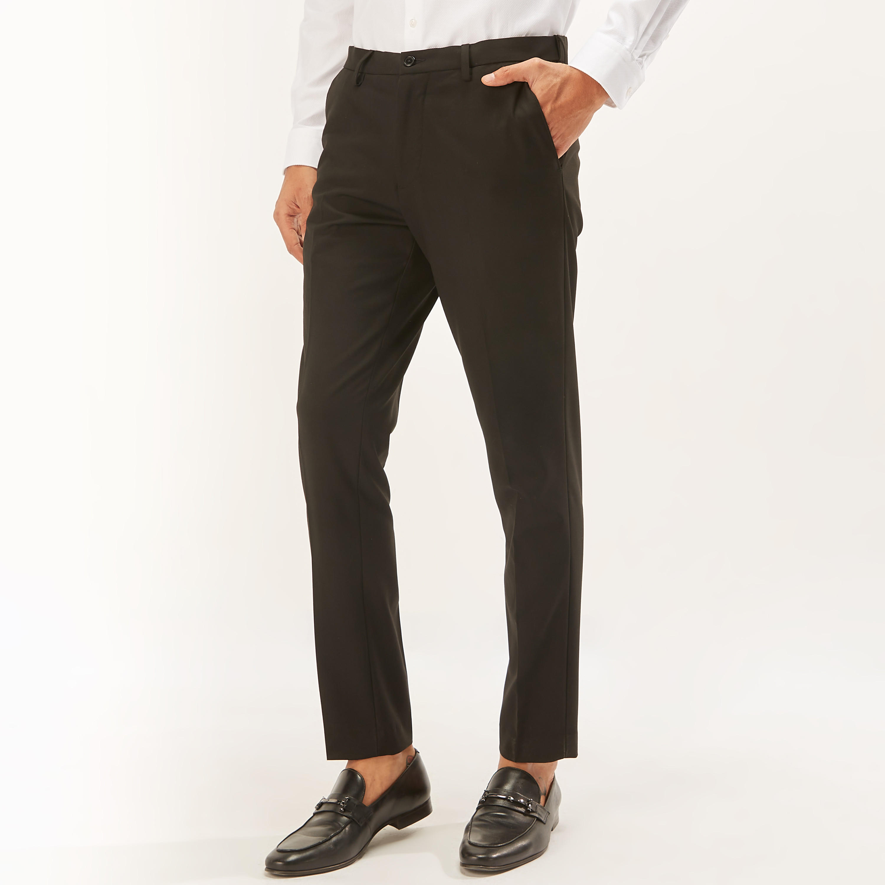 بنطلون رسمي سادة بجيوب وزر إغلاق-men-clothing-trousersandchinos-trousers-image-5