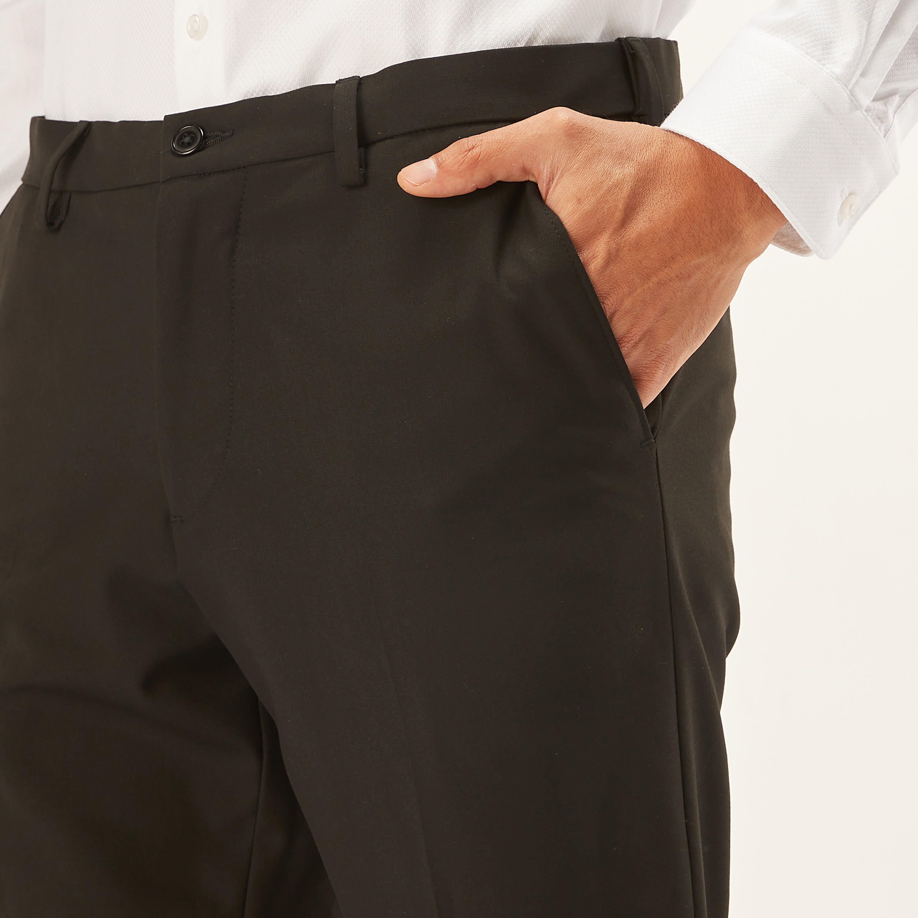 بنطلون رسمي سادة بجيوب وزر إغلاق-men-clothing-trousersandchinos-trousers-image-7