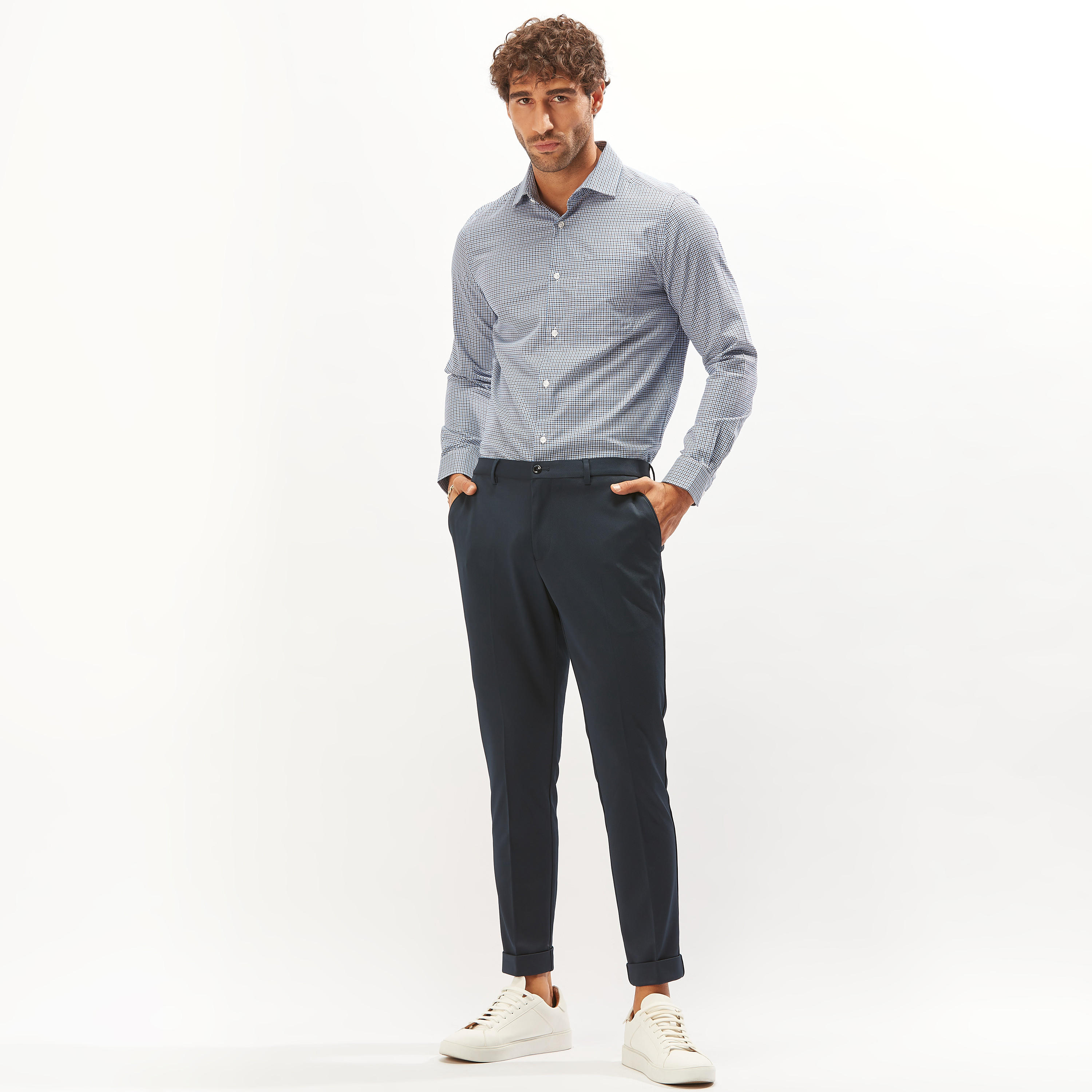 قميص رسمي بارز الملمس بأكمام طويلة وجيوب-men-clothing-shirts-image-2