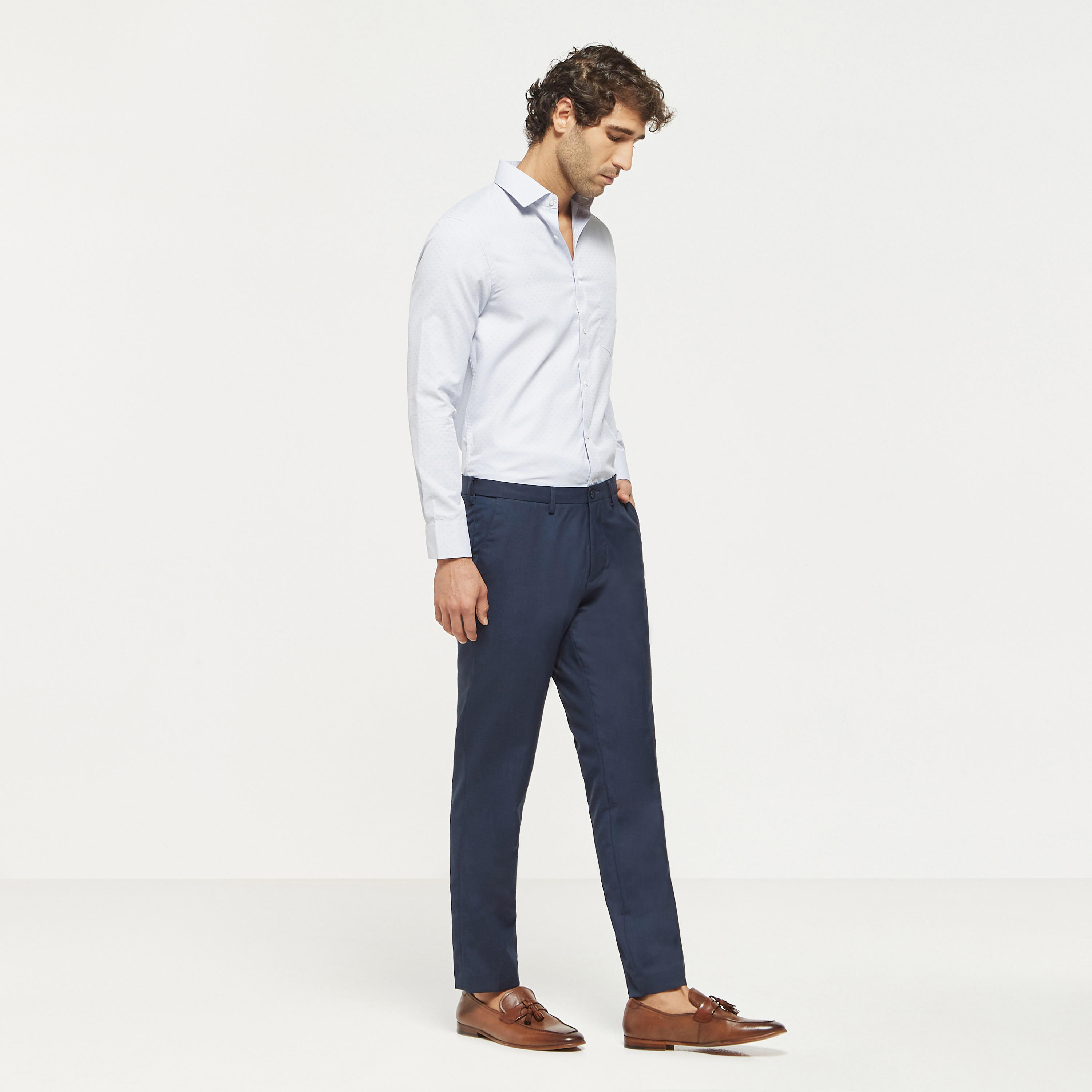 Textured Shirt with Chest Pocket-men-clothing-shirts-image-2