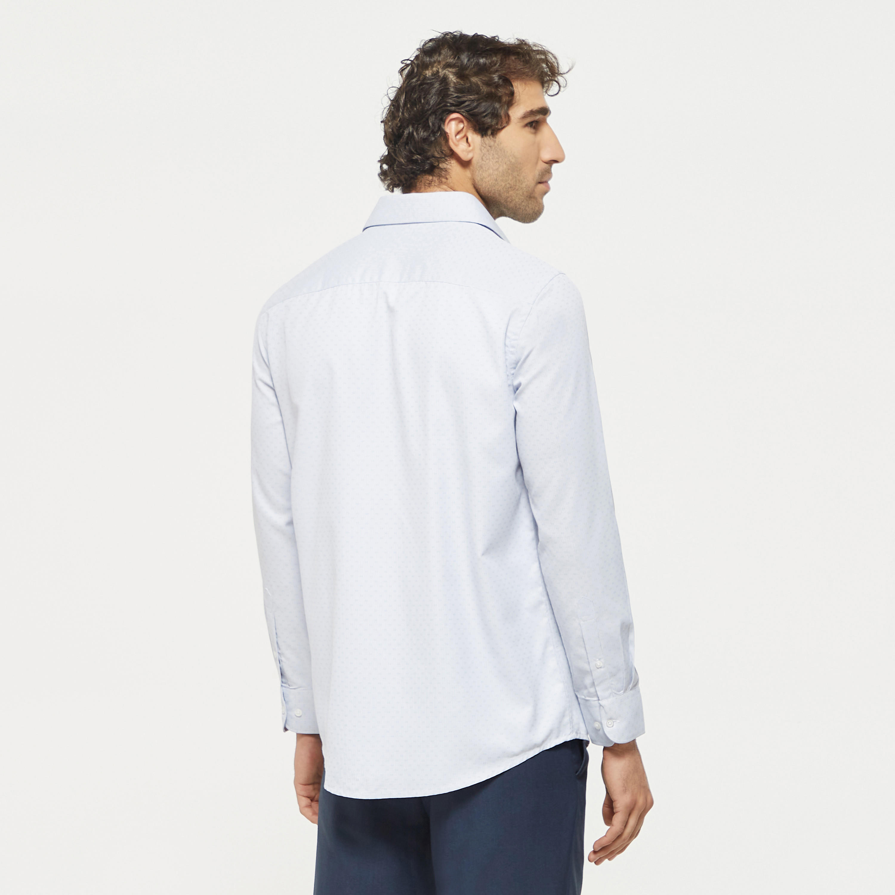 Textured Shirt with Chest Pocket-men-clothing-shirts-image-3