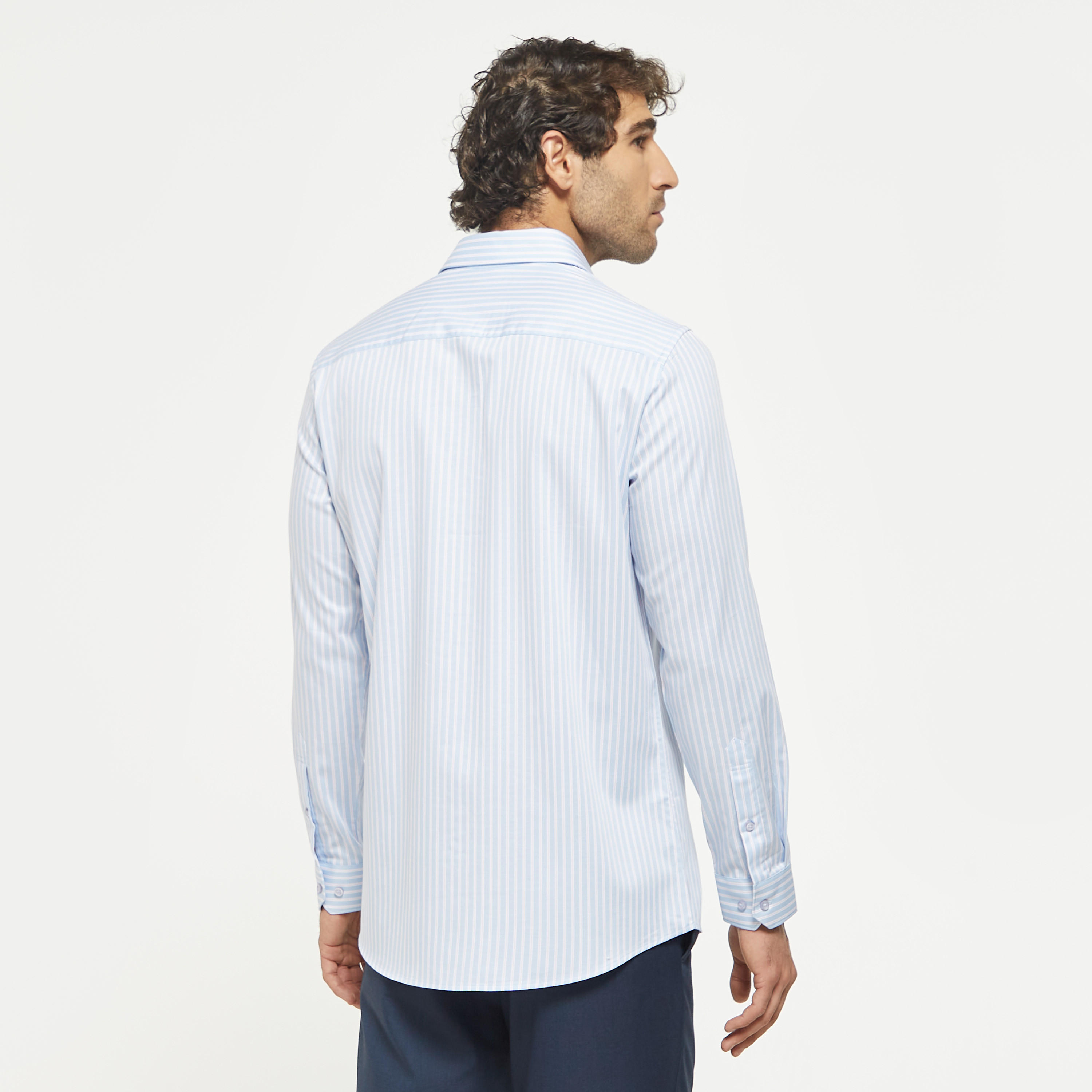 قميص مقلّم بأكمام طويلة وياقة عادية وأزرار-men-clothing-shirts-image-3