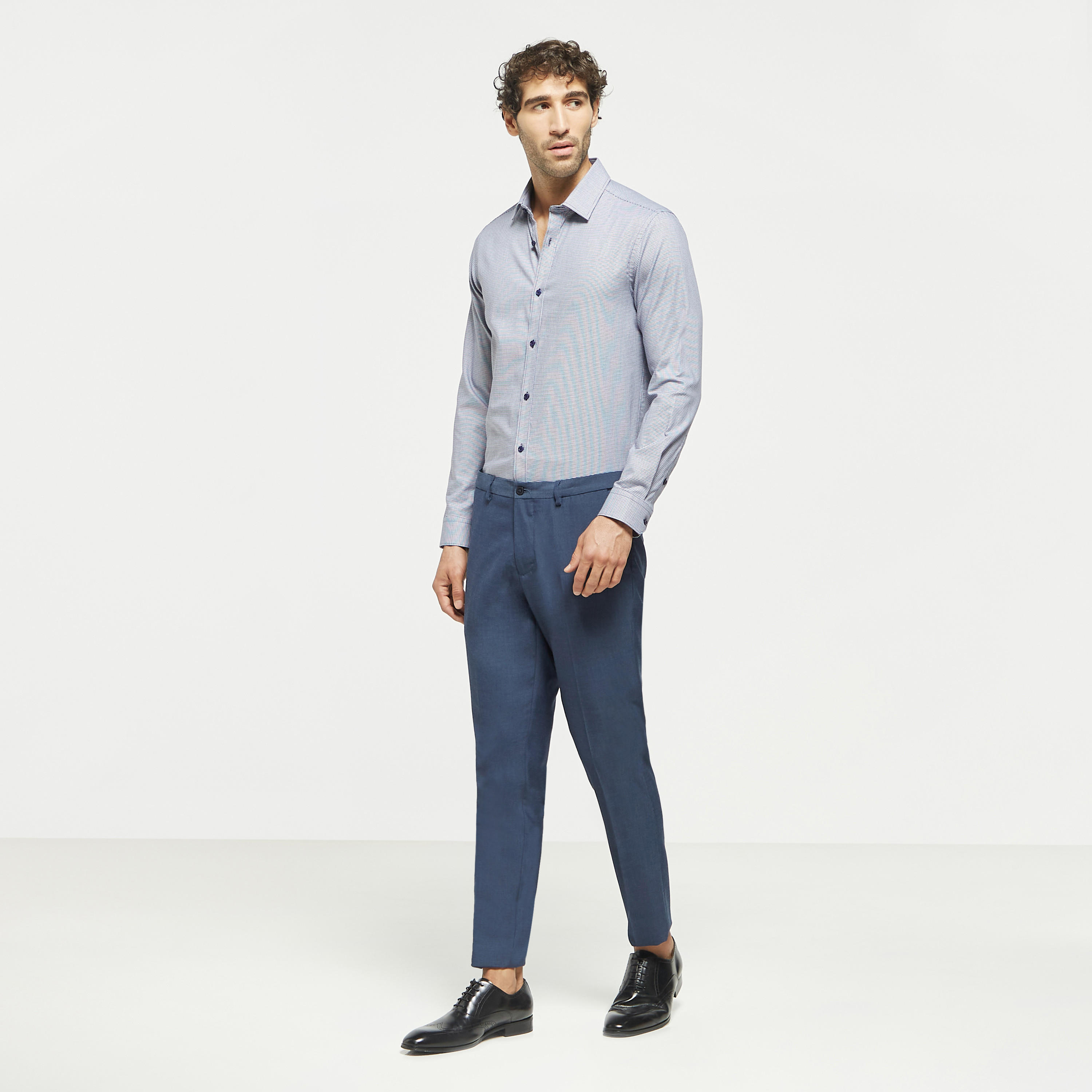 قميص كاروهات بأكمام طويلة وأزرار-men-clothing-shirts-image-3