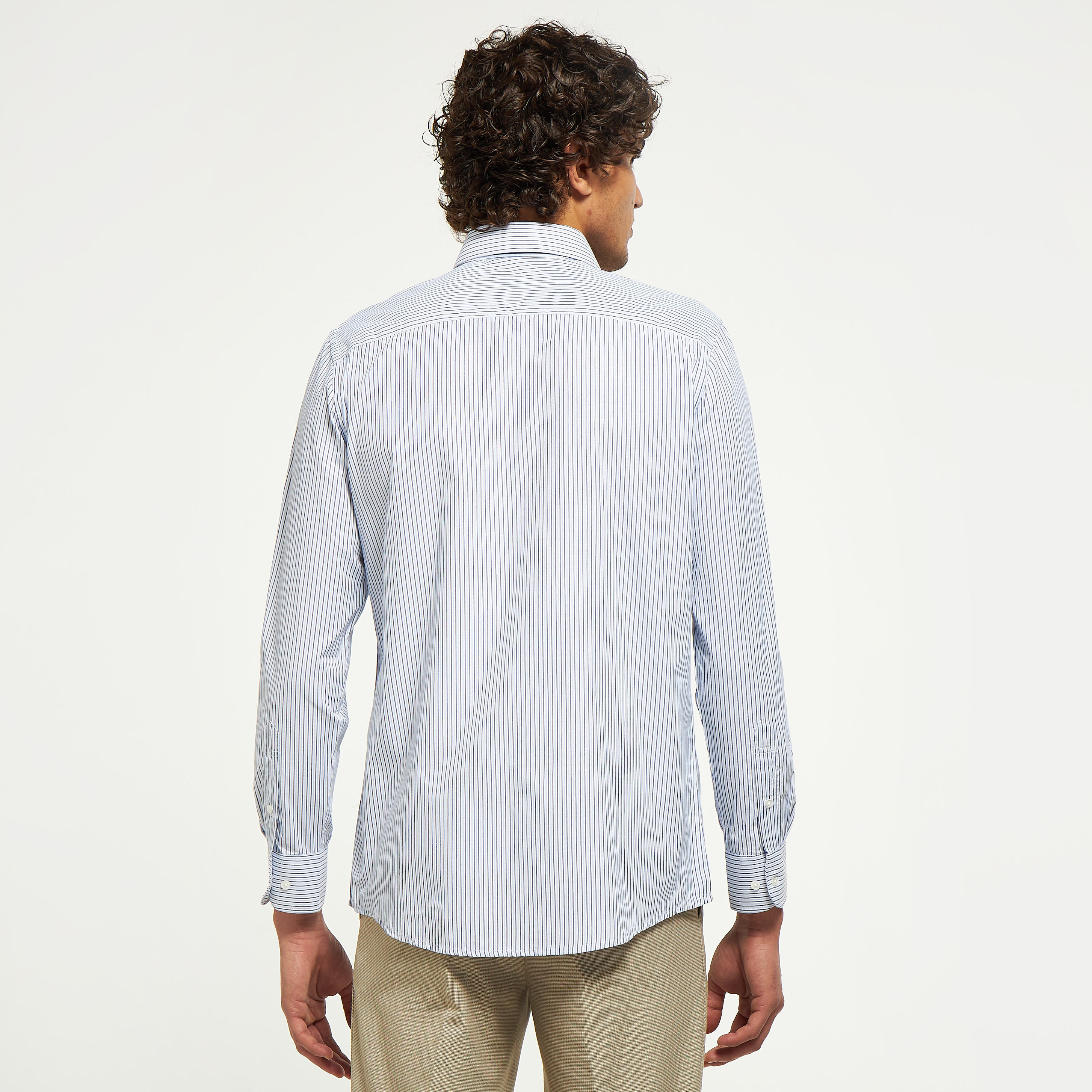 قميص رسمي سهل الكي مقلّم بأكمام طويلة وجيب-men-clothing-shirts-image-3