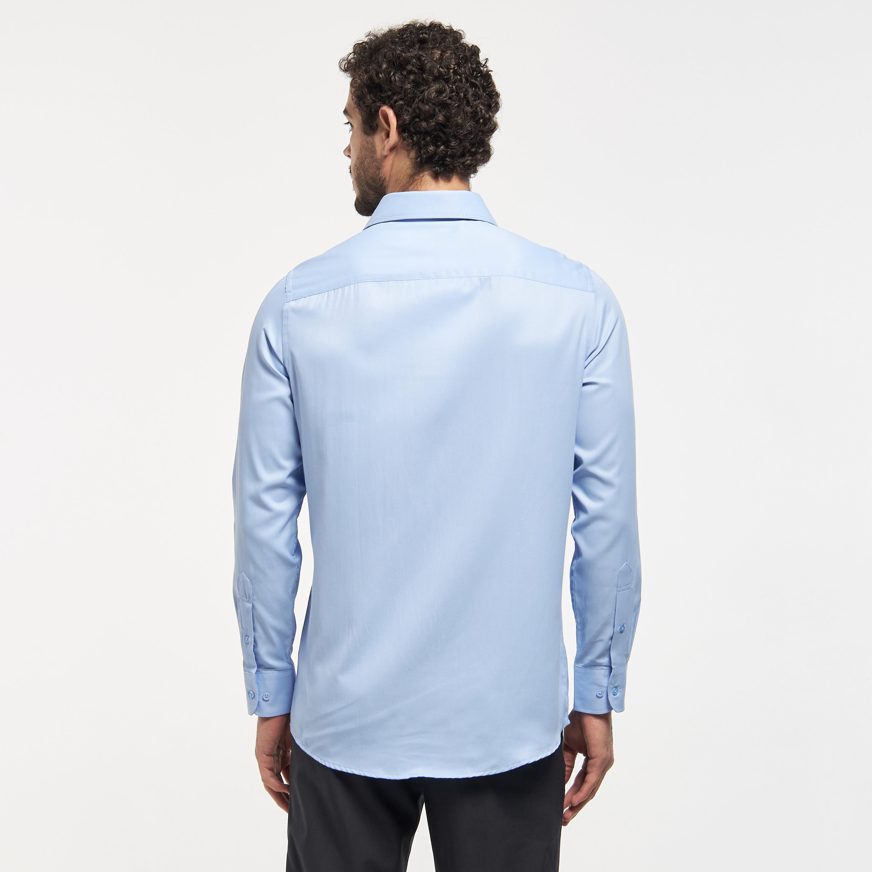قميص سادة سهل الكي بأكمام طويلة-men-clothing-shirts-image-3