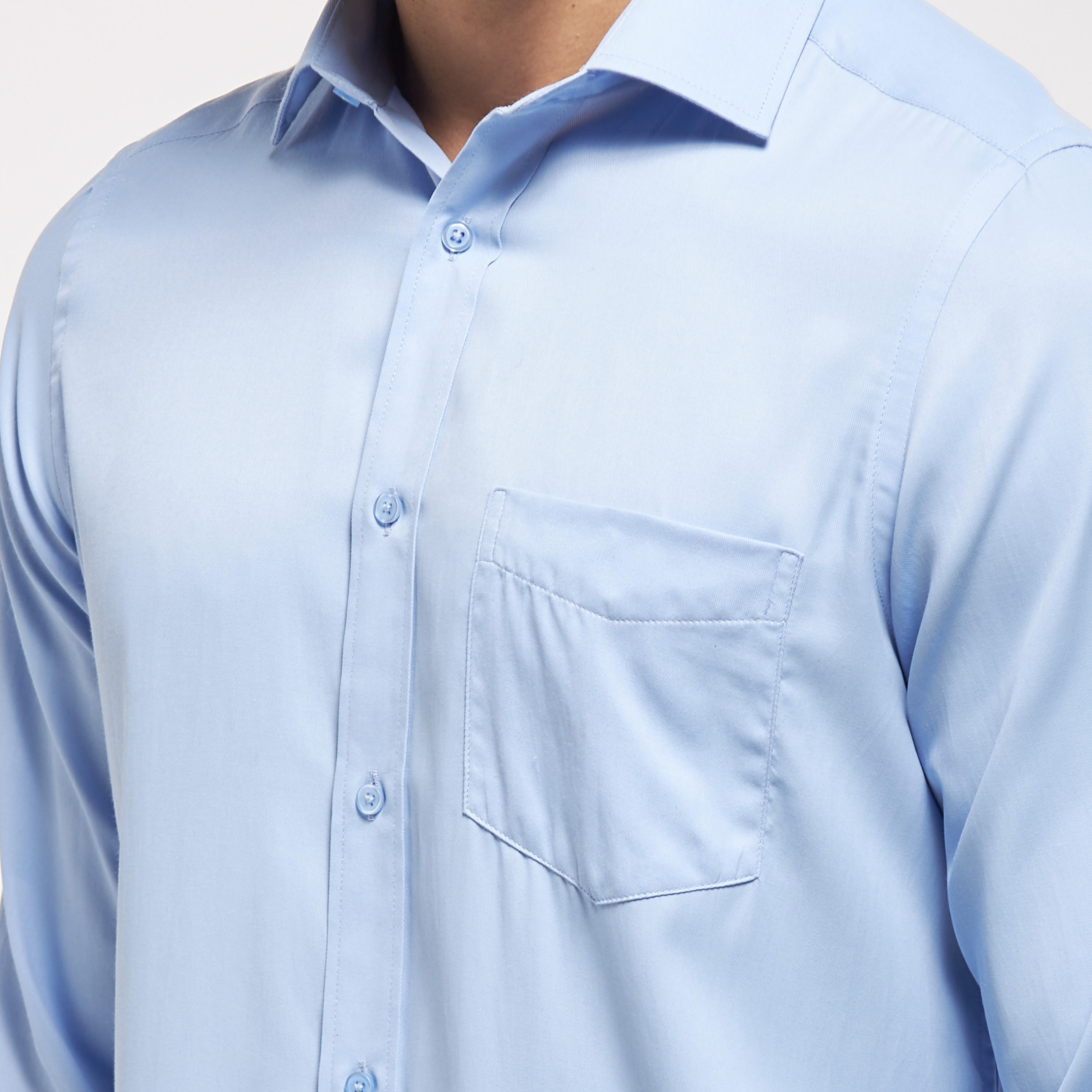 قميص سادة سهل الكي بأكمام طويلة-men-clothing-shirts-image-1