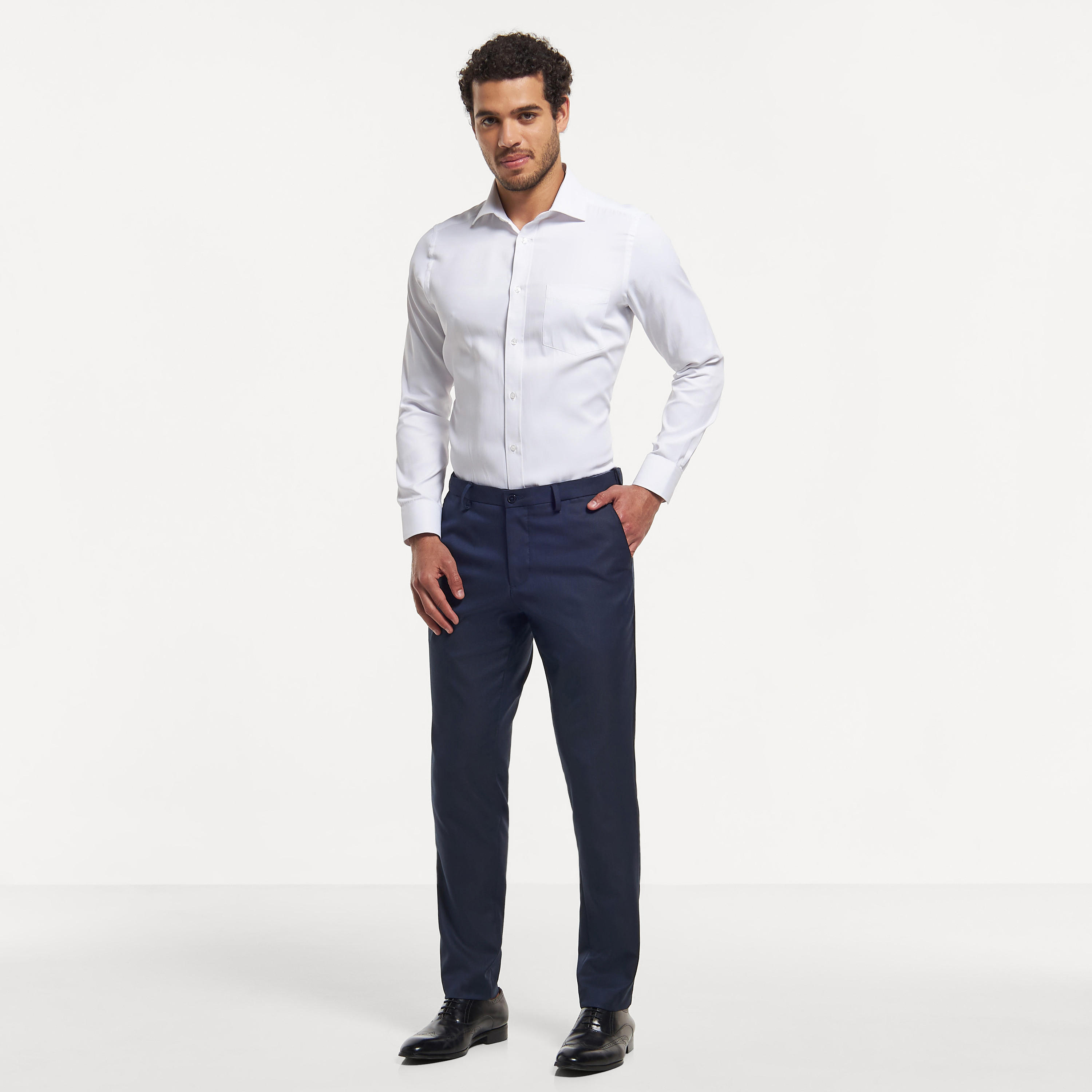 قميص سادة سهل الكي بأكمام طويلة-men-clothing-shirts-image-6