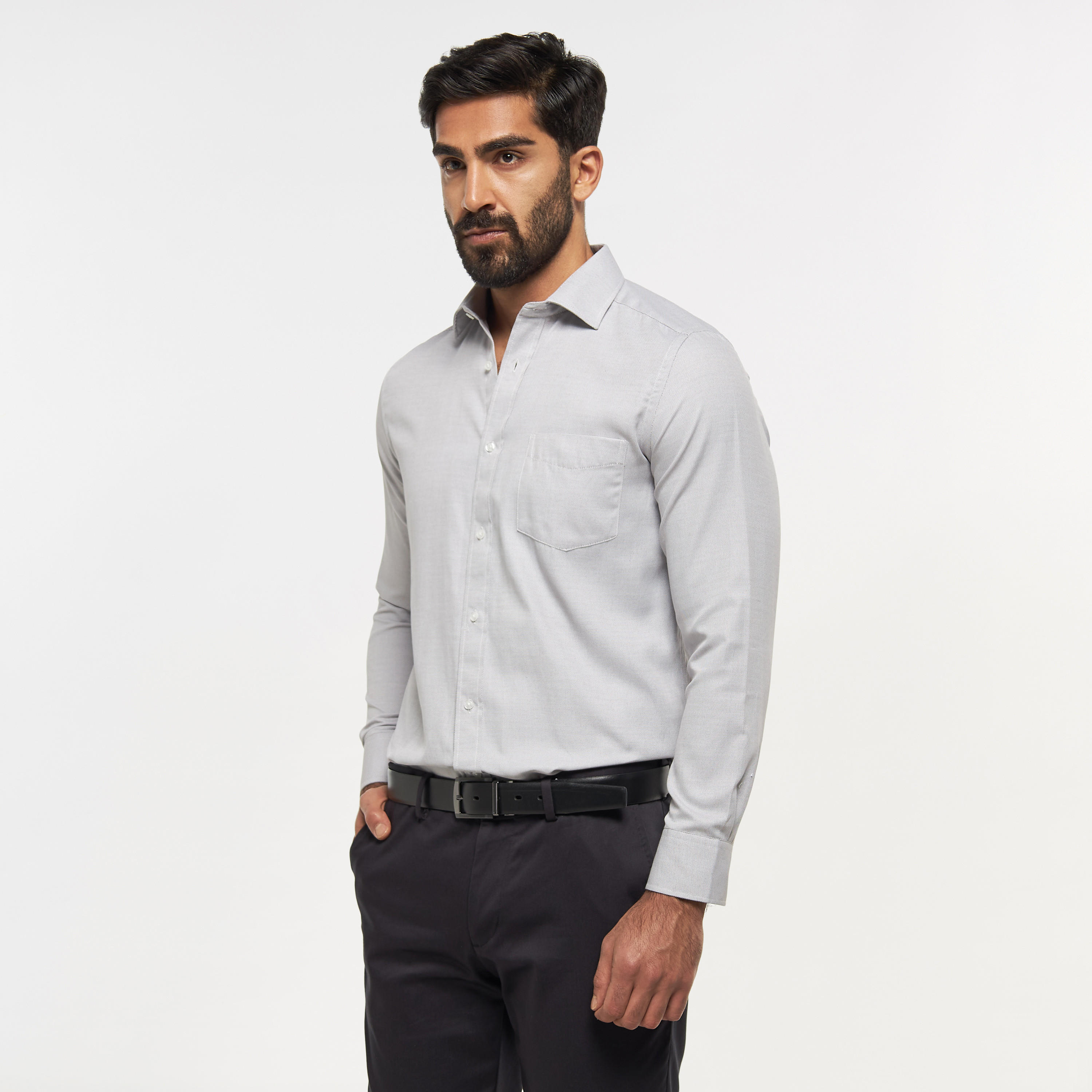قميص رسمي سادة سهل الكي بجيب-men-clothing-shirts-image-4