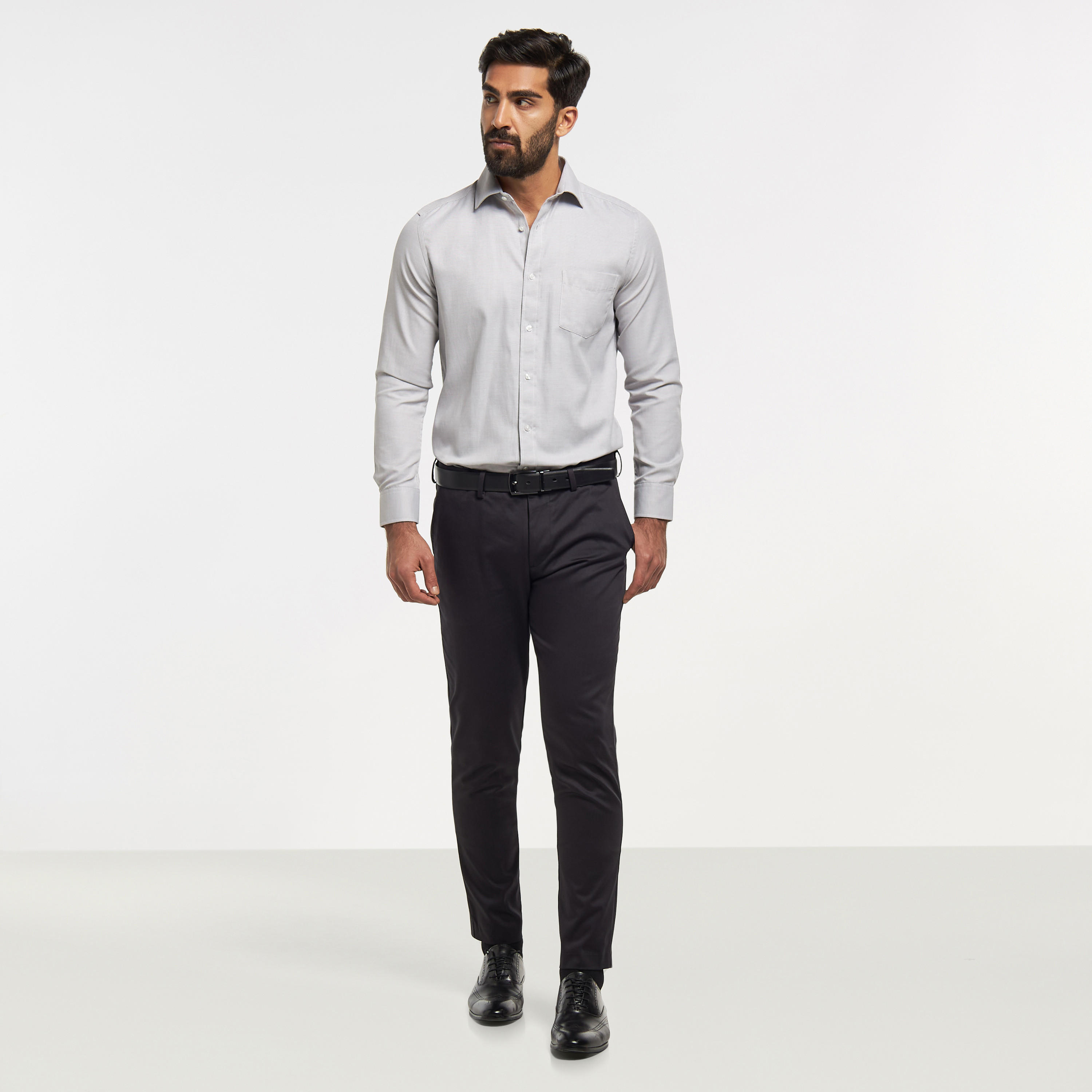 قميص رسمي سادة سهل الكي بجيب-men-clothing-shirts-image-3