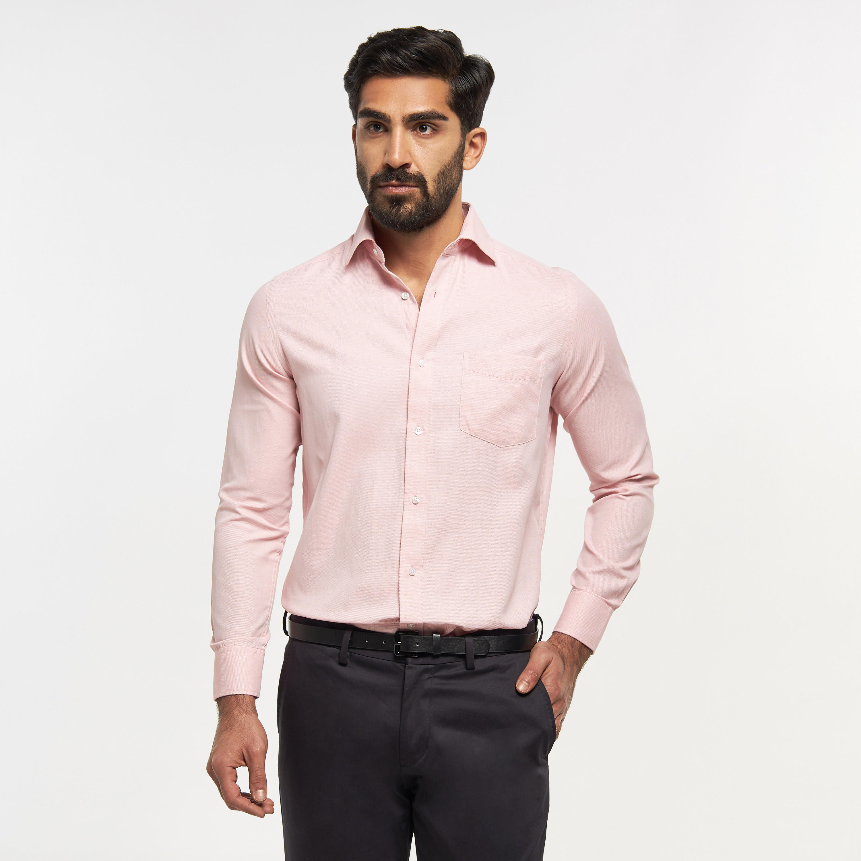 قميص رسمي سادة سهل الكي بجيب-men-clothing-shirts-image-4