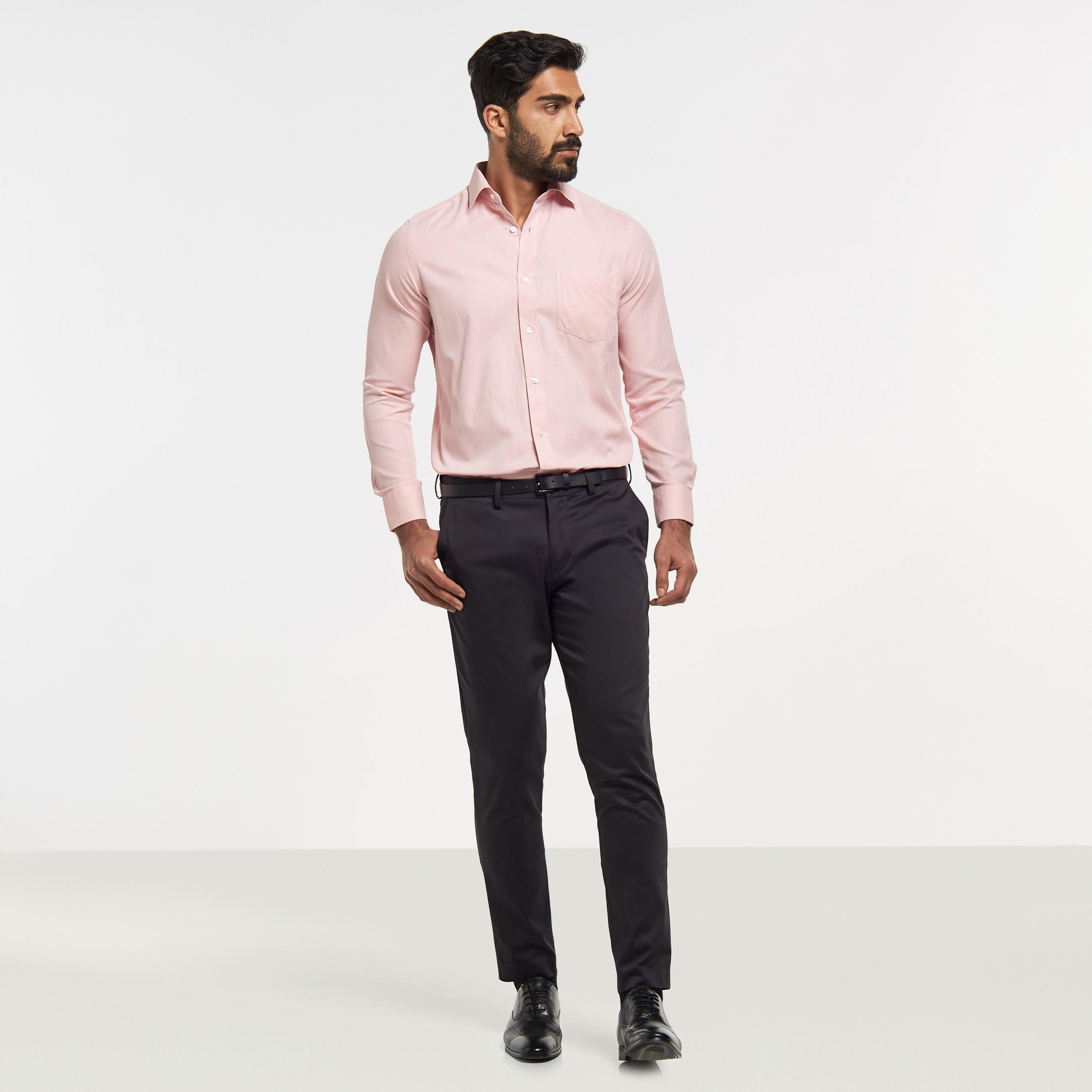 قميص رسمي سادة سهل الكي بجيب-men-clothing-shirts-image-3