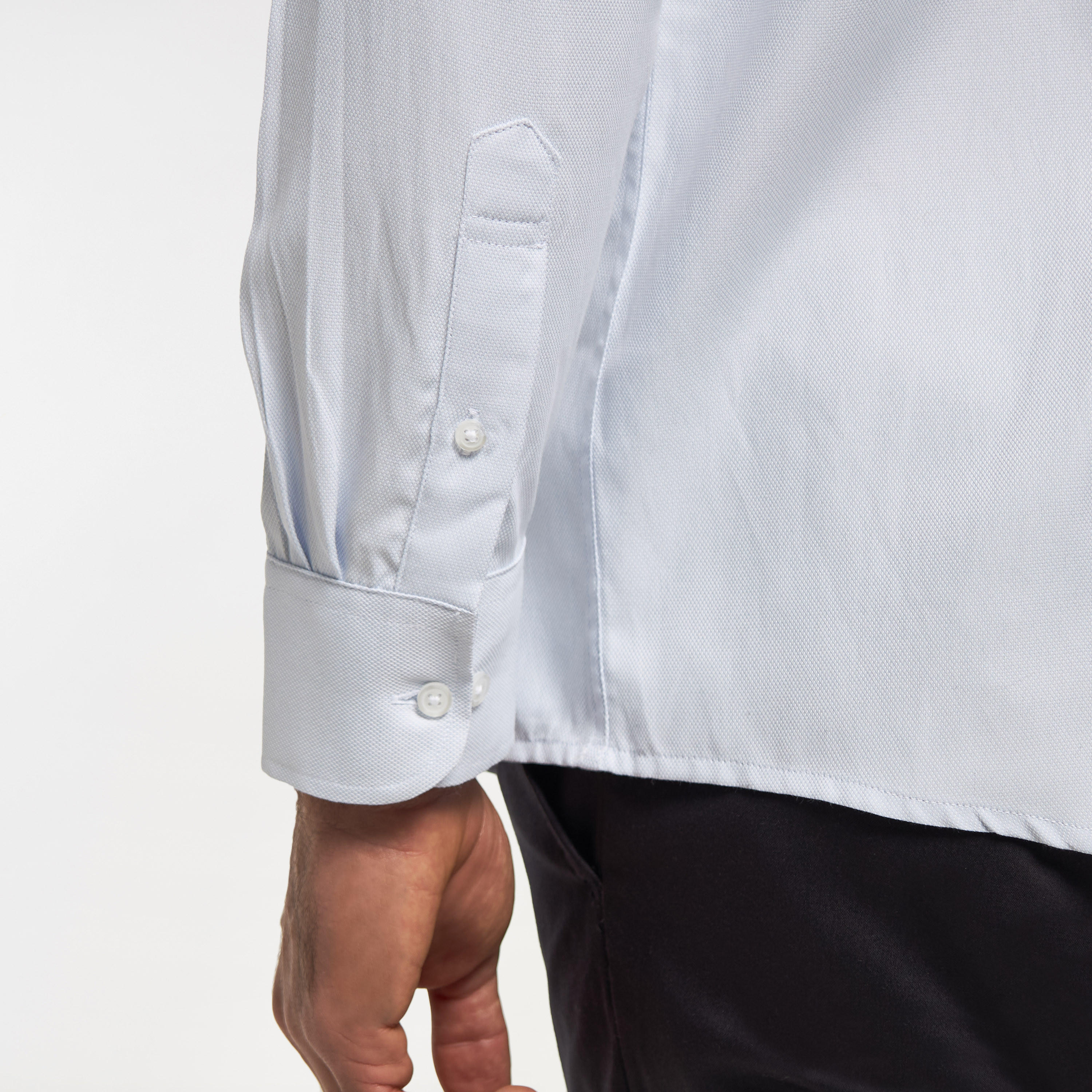Solid Easy Iron Formal Shirt with Pocket-men-clothing-shirts-image-4