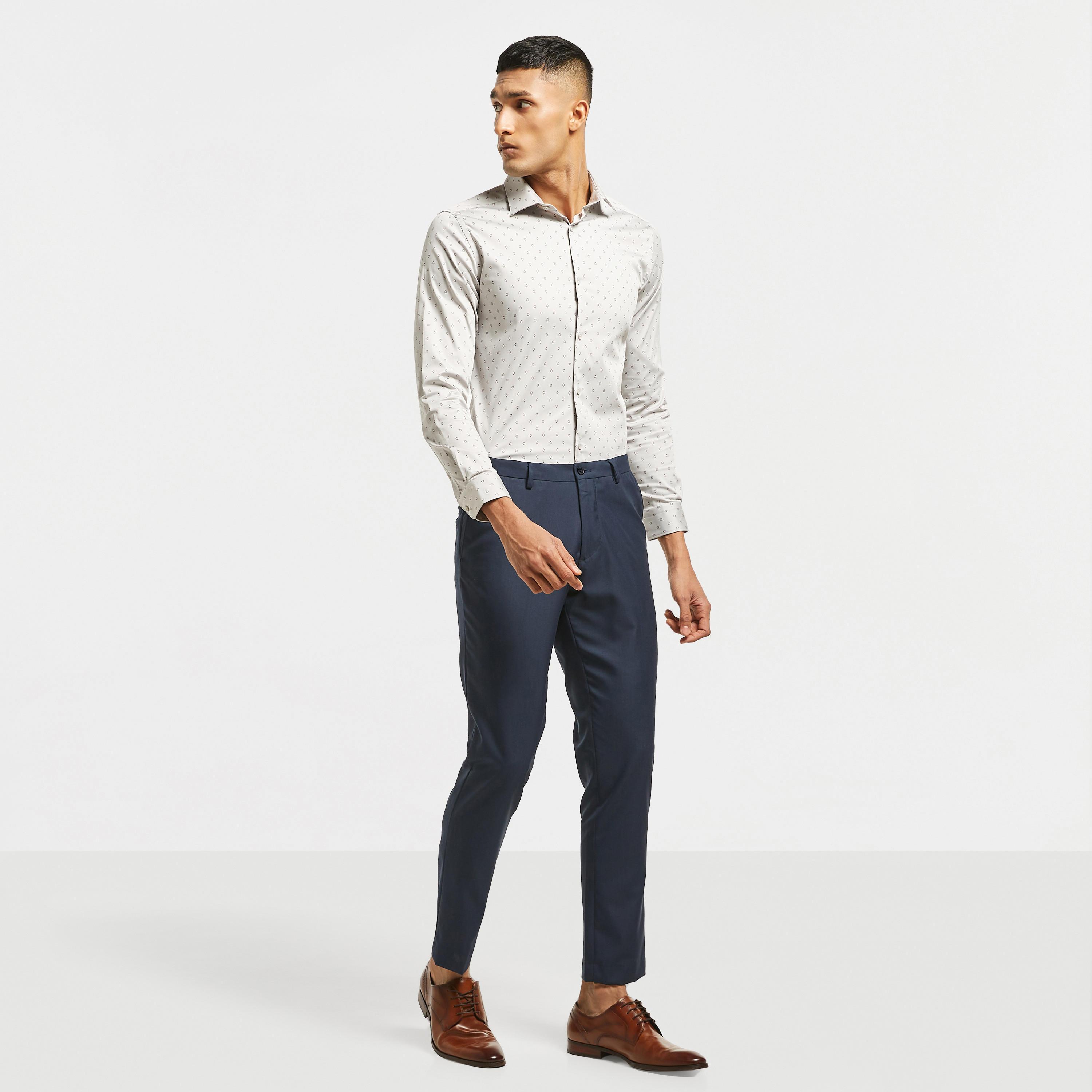 قميص رسمي بأكمام طويلة وطبعات وقصة سليم-men-clothing-shirts-image-2
