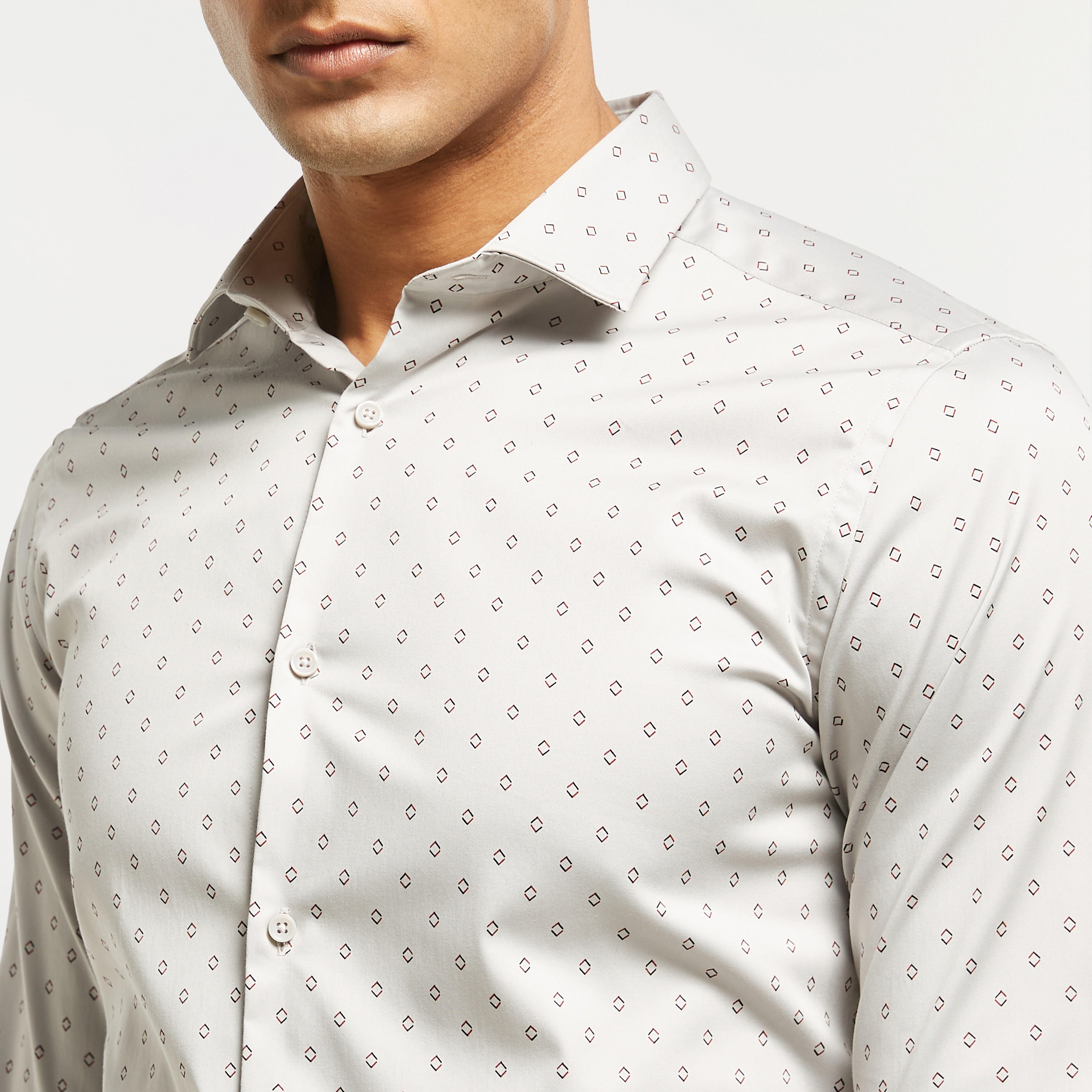 قميص رسمي بأكمام طويلة وطبعات وقصة سليم-men-clothing-shirts-image-4