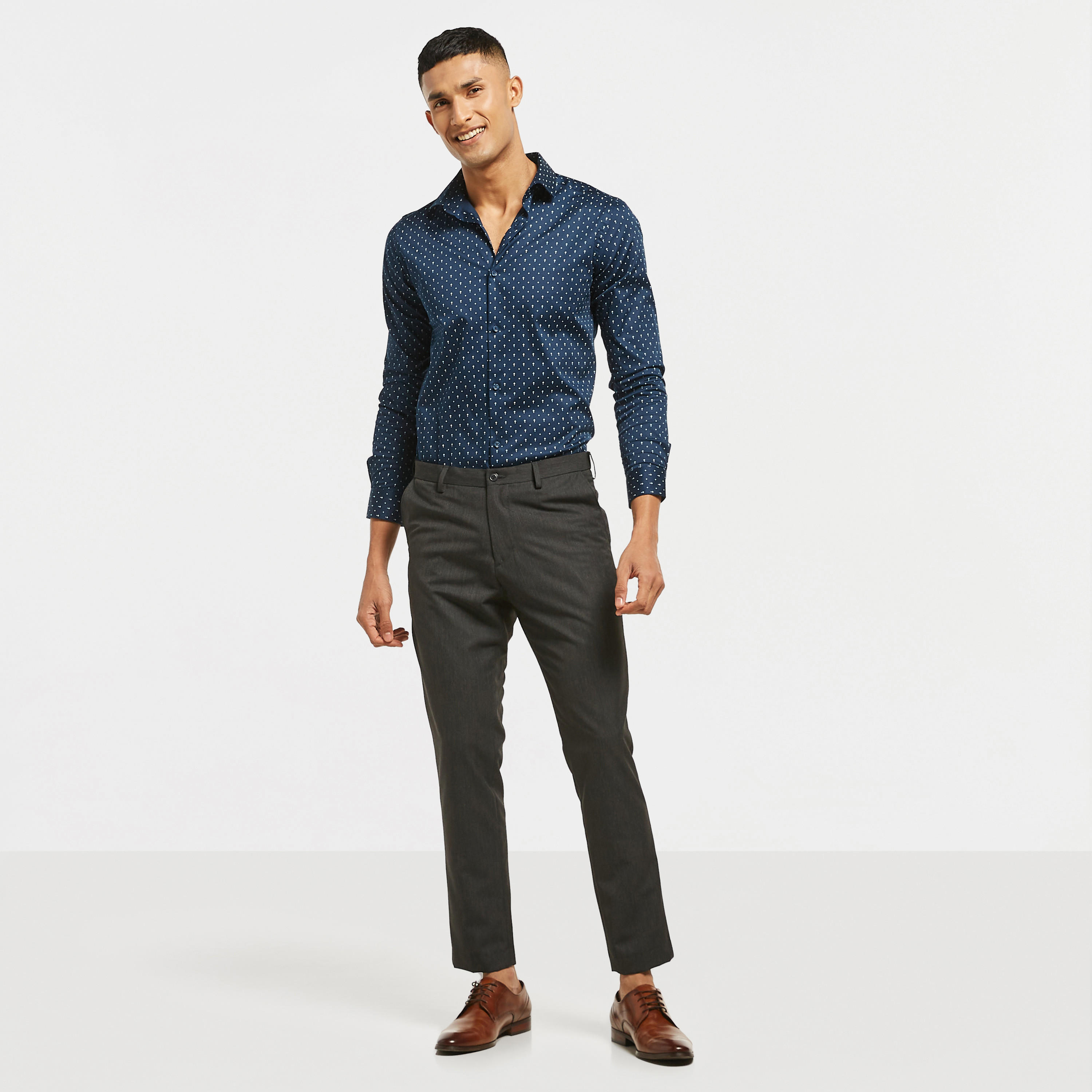 قميص رسمي بأكمام طويلة وطبعات وقصة سليم-men-clothing-shirts-image-10