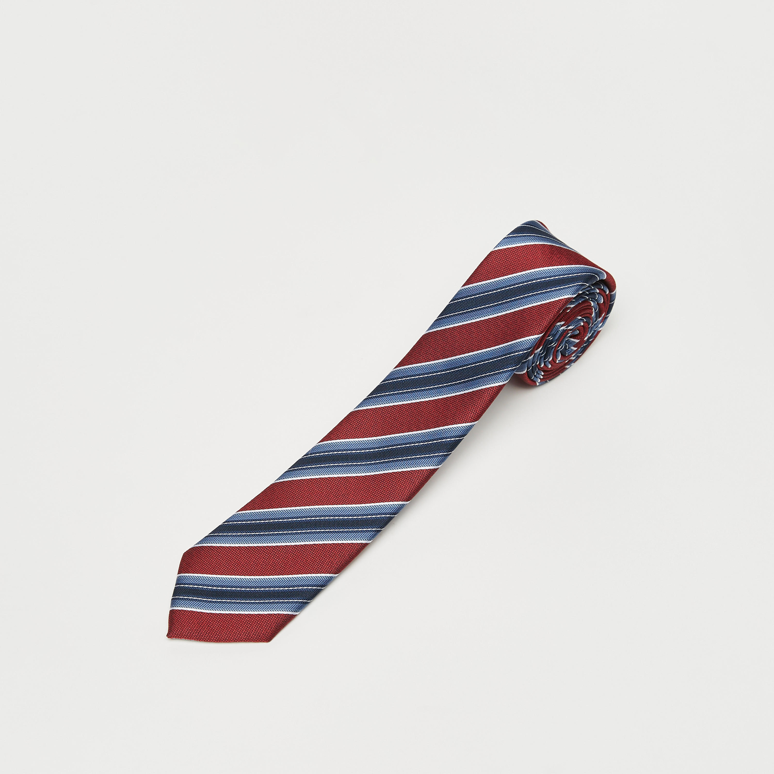 Striped Tie with Keeper Loop-men-tiesandcufflinks-pocketsquares-image-1