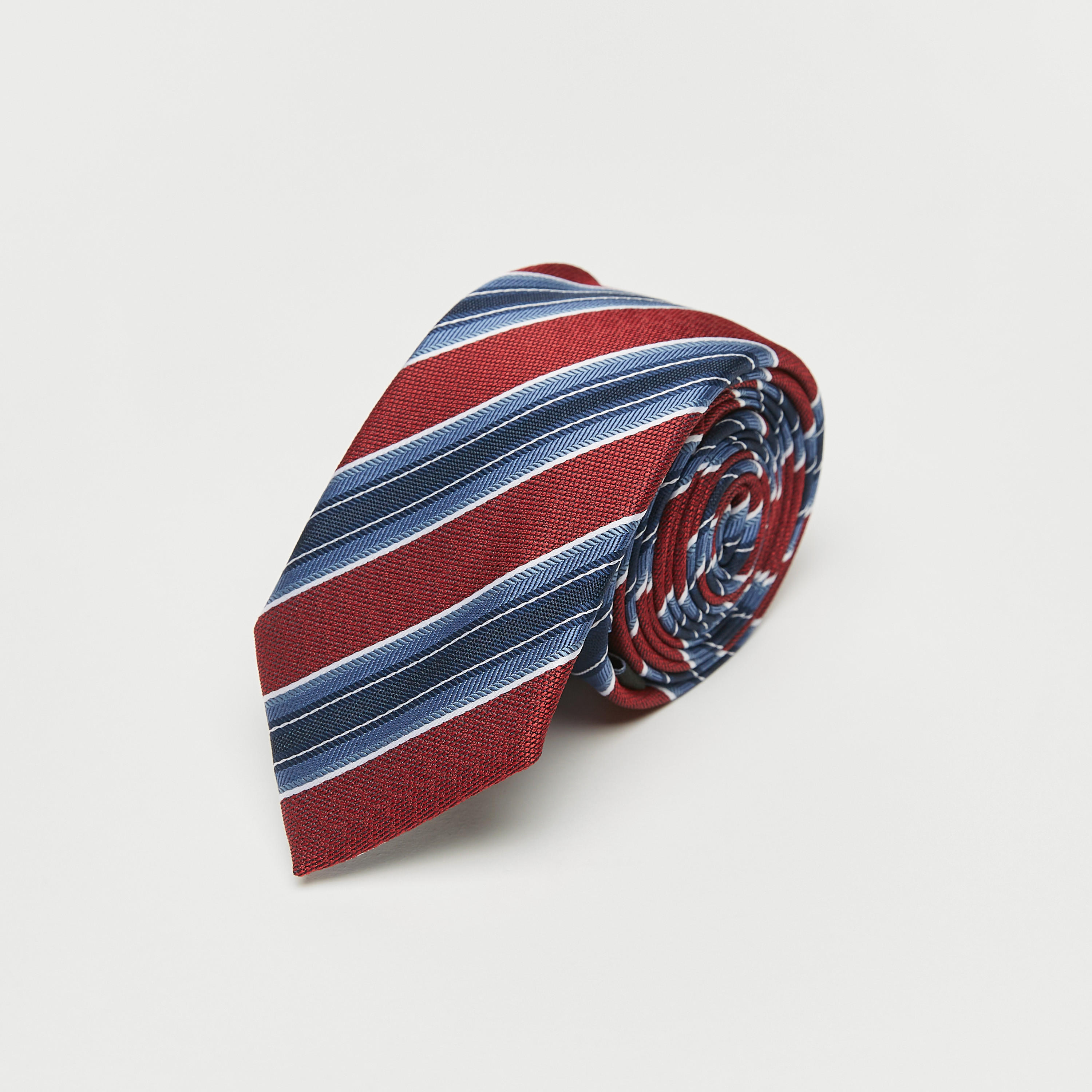 Striped Tie with Keeper Loop-men-tiesandcufflinks-pocketsquares-image-2
