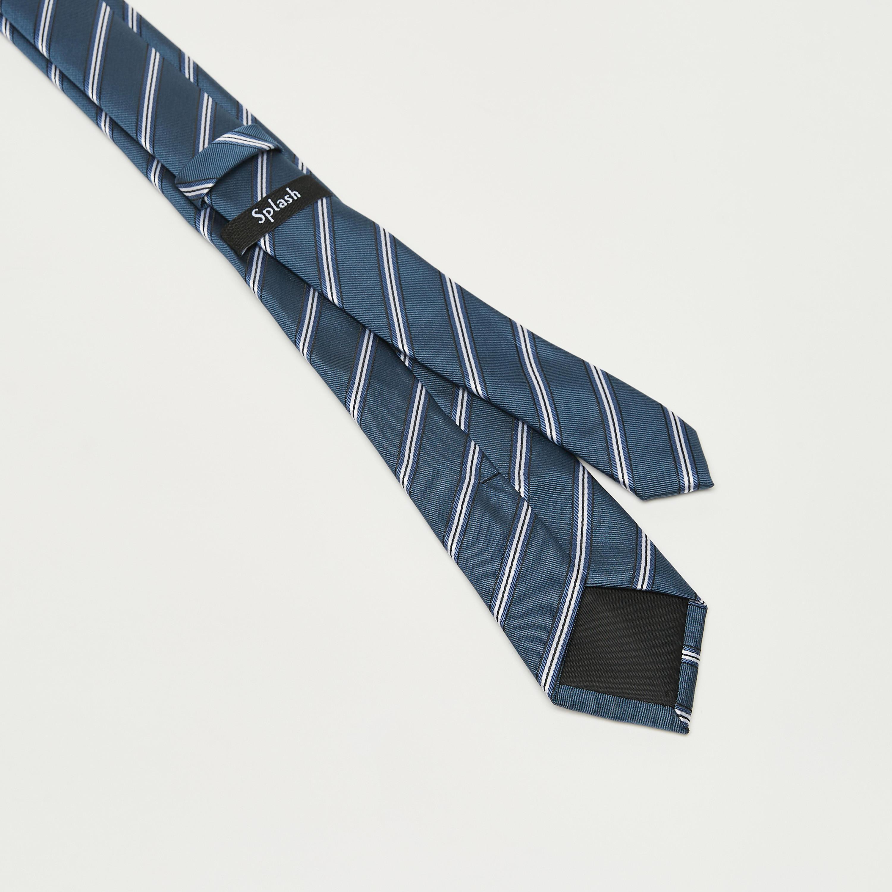 Striped Tie with Keeper Loop-men-tiesandcufflinks-pocketsquares-image-3