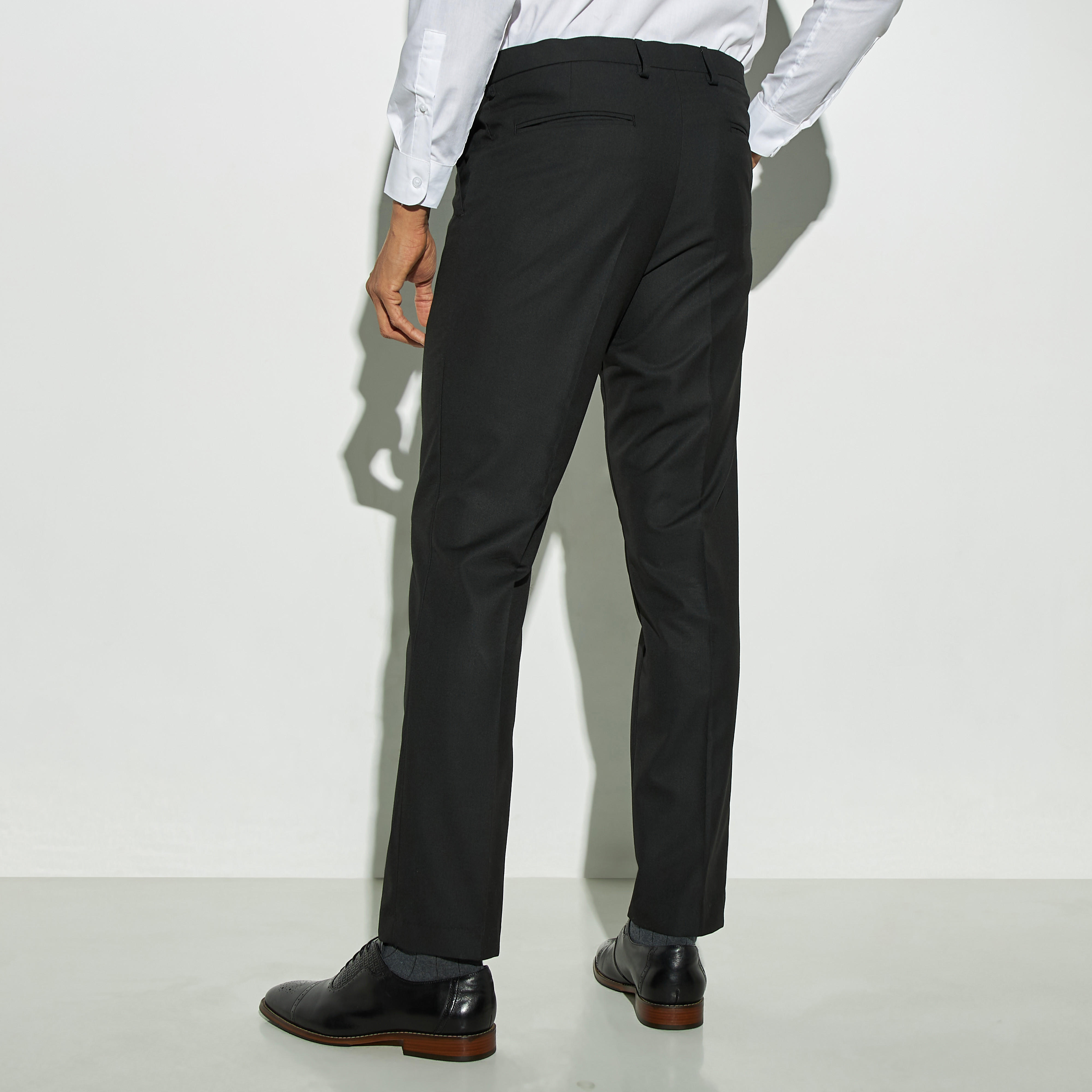 Textured Regular Fit Full Length Trousers-men-clothing-bottoms-trousersandchinos-trousers-image-3