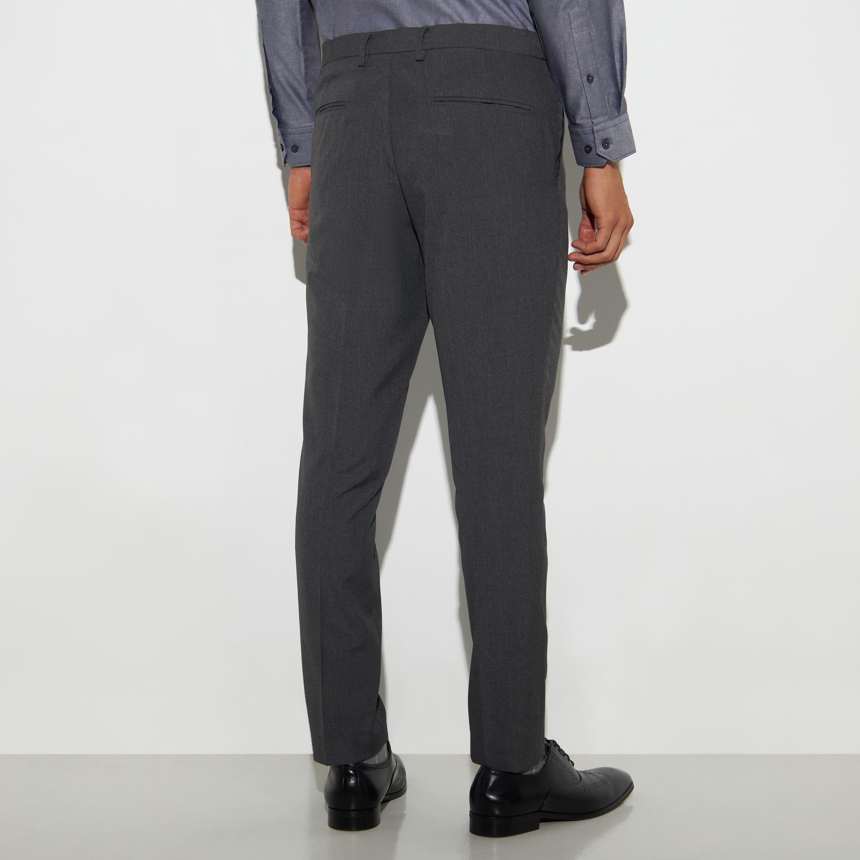 Textured Slim Fit Formal Trousers with Pockets-men-clothing-bottoms-trousersandchinos-trousers-image-3