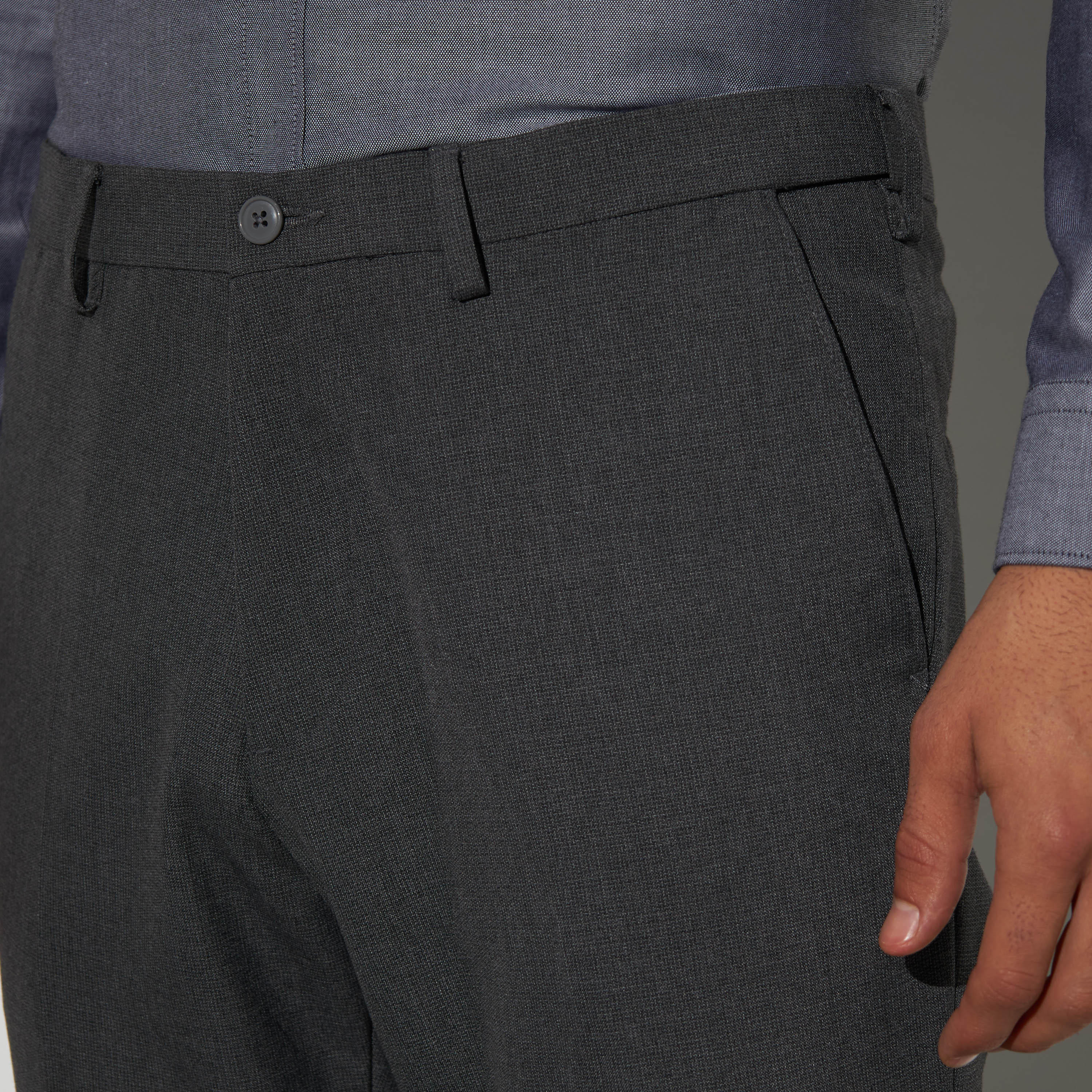 Textured Slim Fit Formal Trousers with Pockets-men-clothing-bottoms-trousersandchinos-trousers-image-4