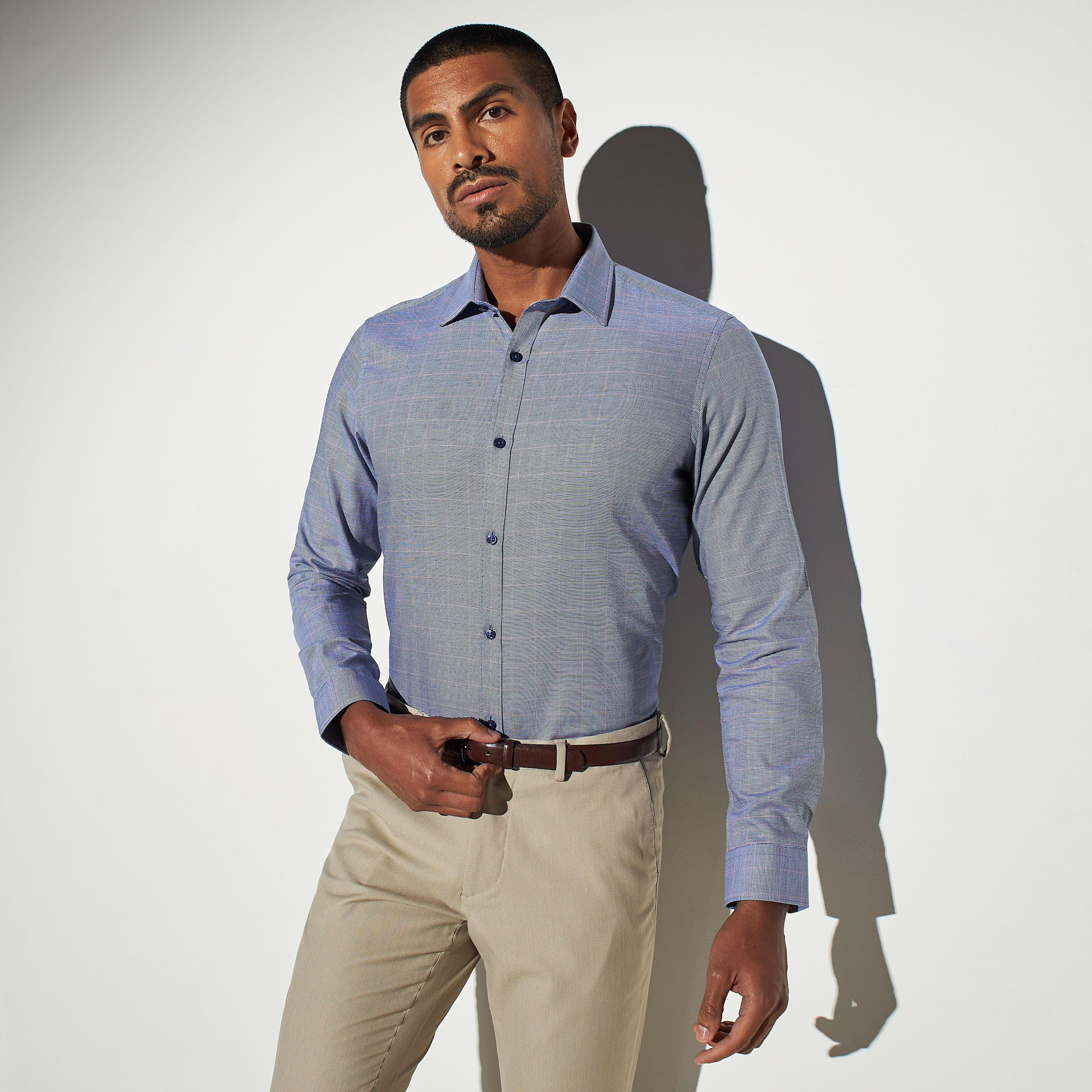 قميص رسمي  كاروهات بأكمام طويلة-men-clothing-shirts-image-1