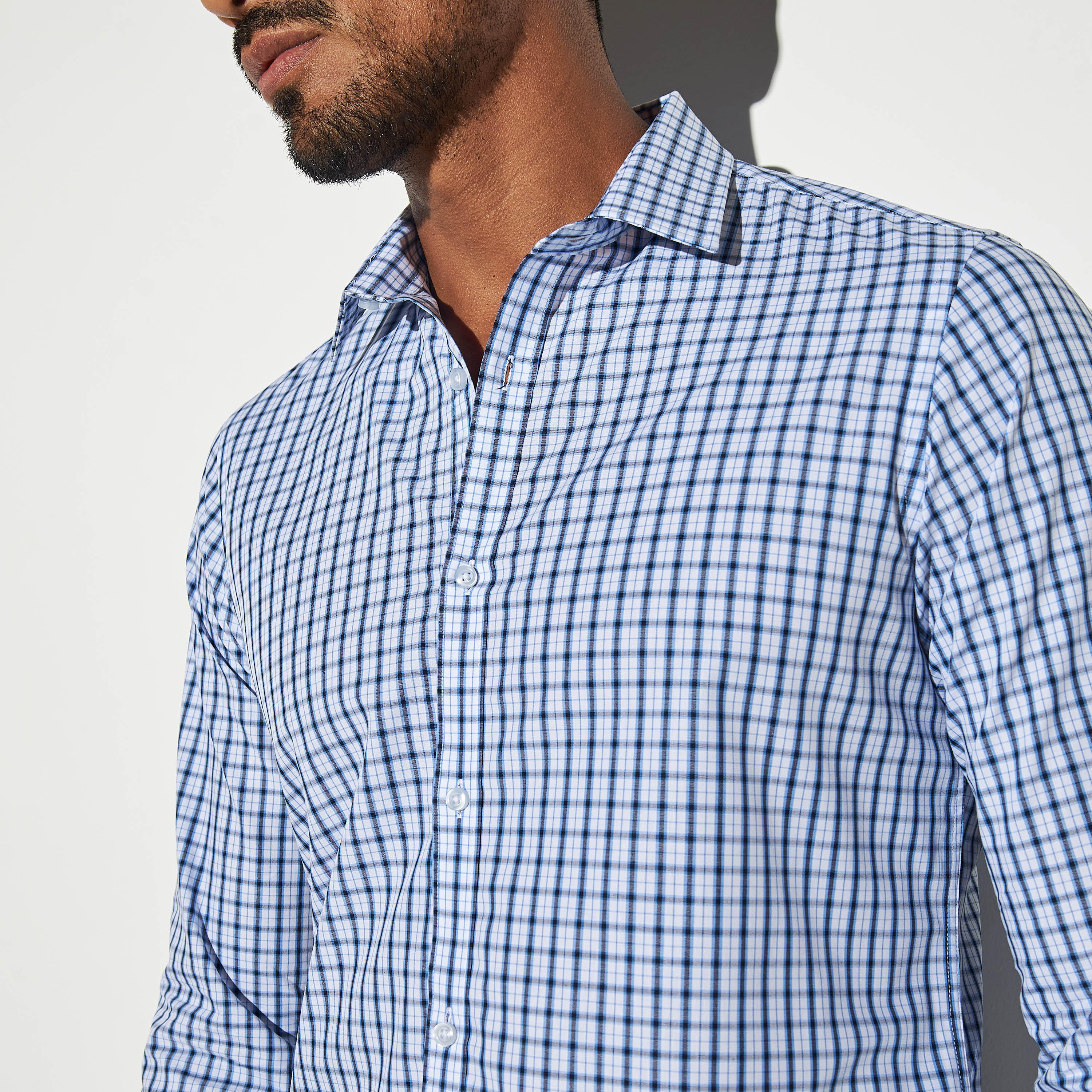 Checked Formal Shirt with Long Sleeves-men-clothing-shirts-image-4
