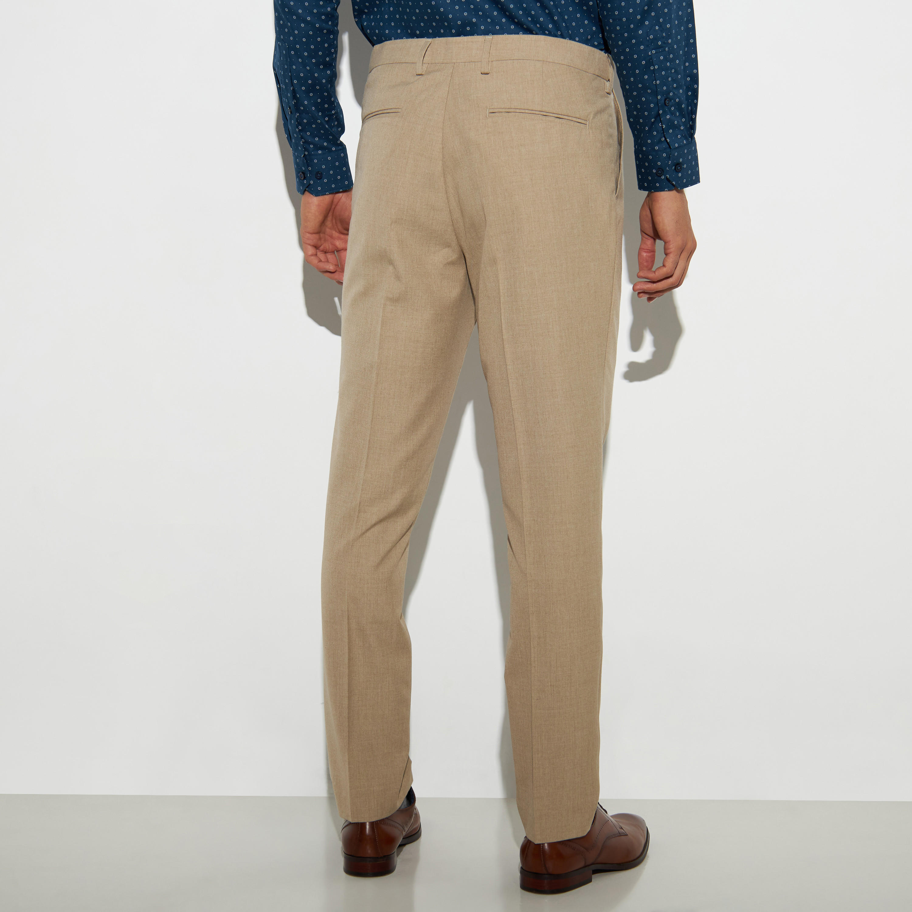 Textured Regular Fit Full Length Trousers-men-clothing-trousersandchinos-trousers-image-3