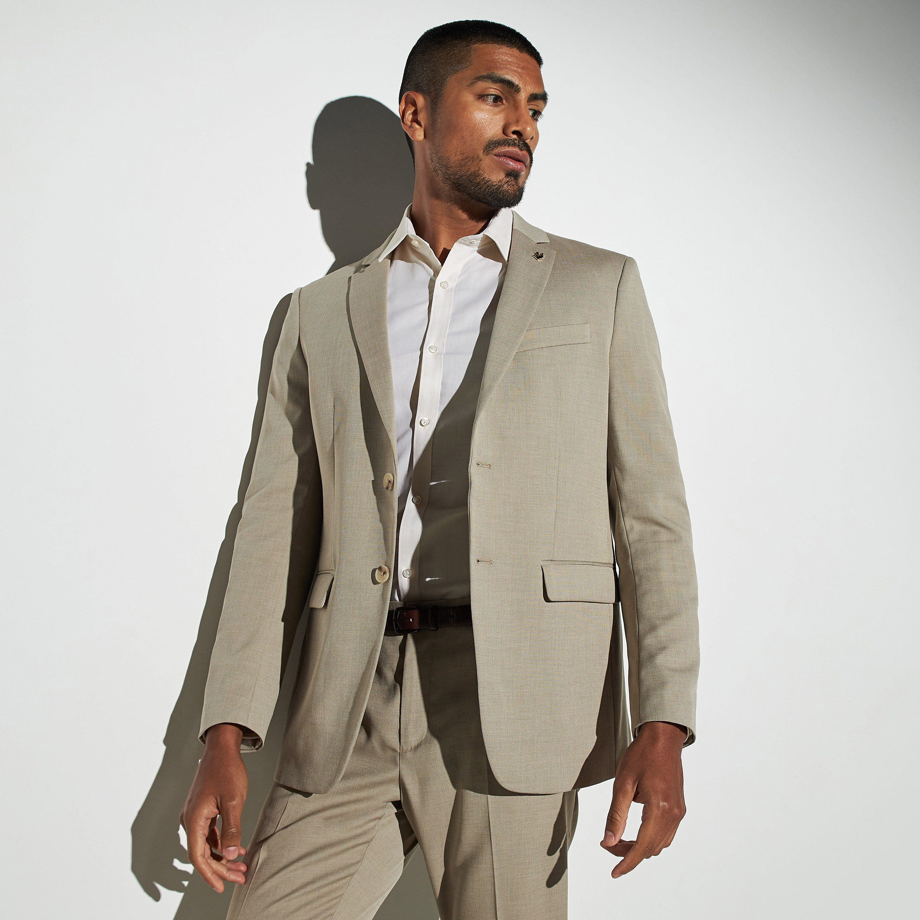 Textured Blazer with Notch Lapel and Pockets-men-winterwear-jacketsandblazers-image-1