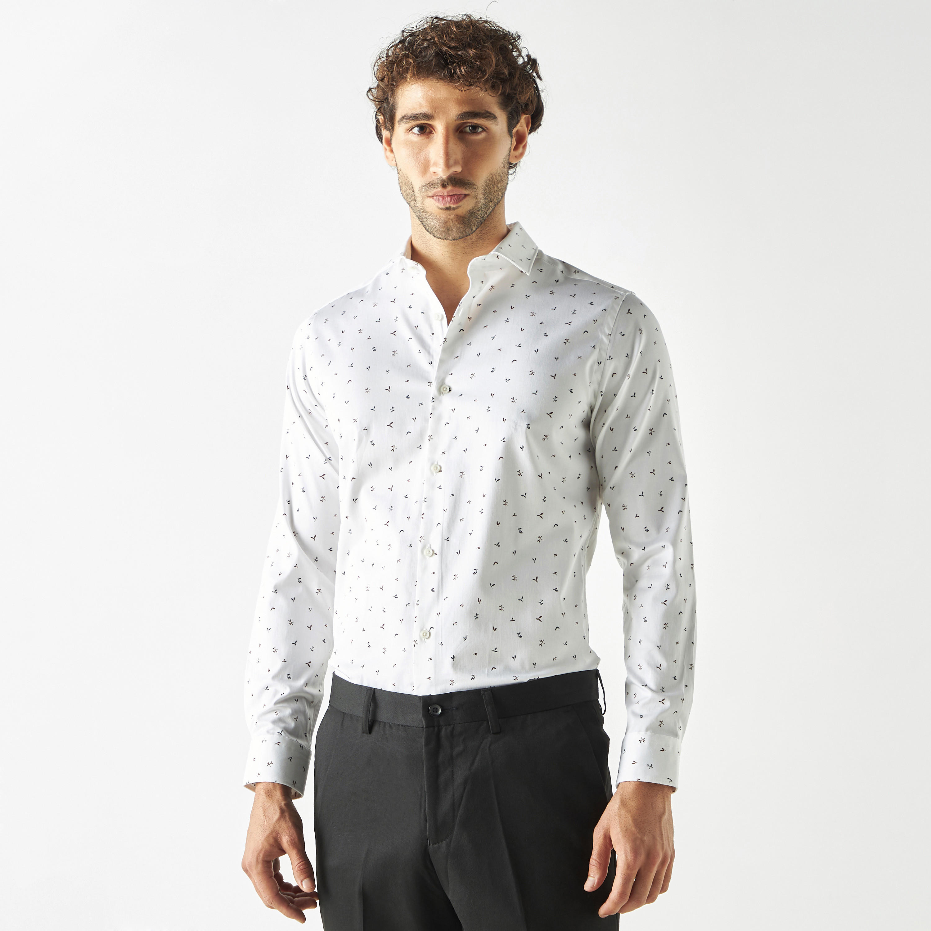قميص بقصّة سليم وأكمام طويلة وطبعات-men-clothing-shirts-image-1