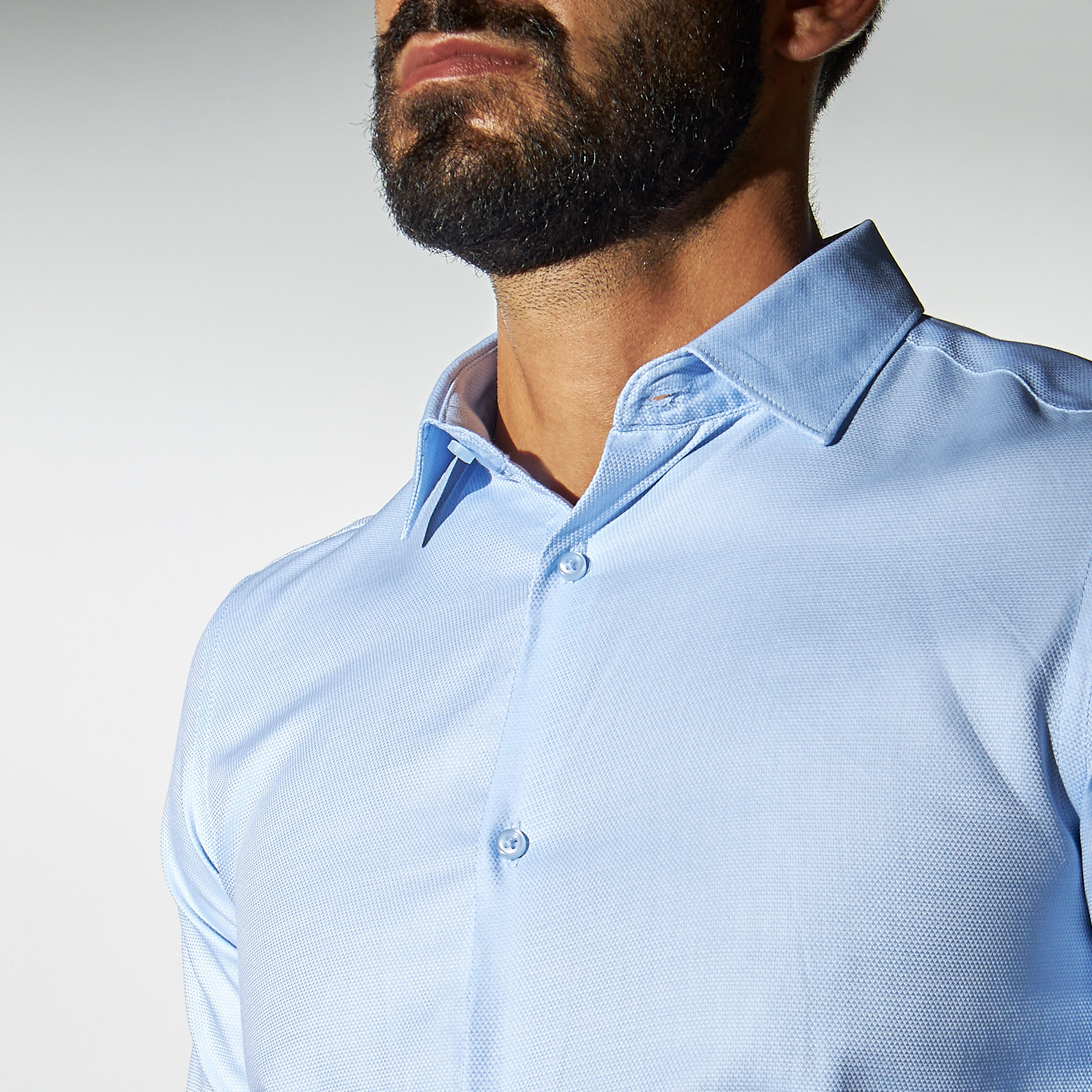 قميص مستدام بارز الملمس بقصّة سليم وأكمام طويلة-men-clothing-shirts-image-5