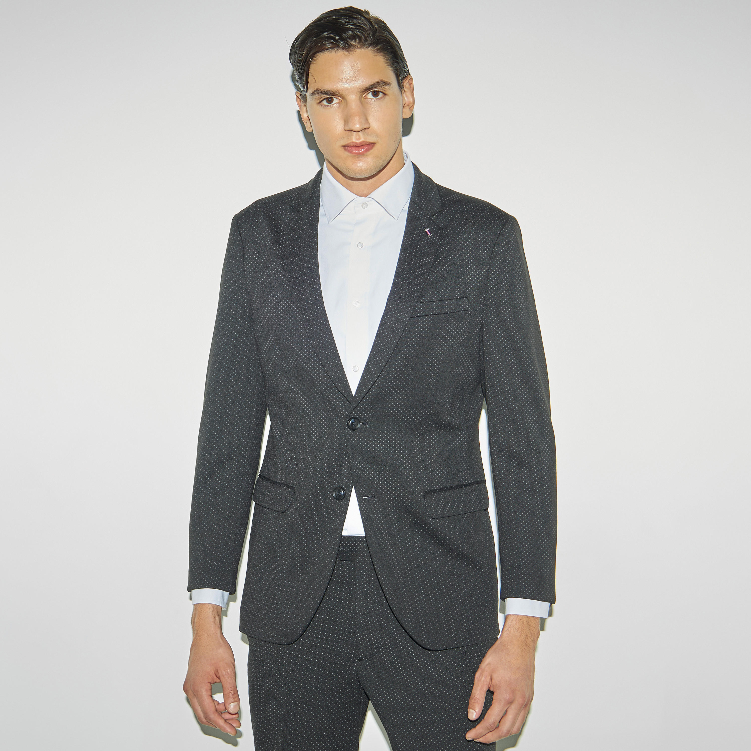 All-Over Print Single Breasted Blazer-men-winterwear-jacketsandblazers-image-1