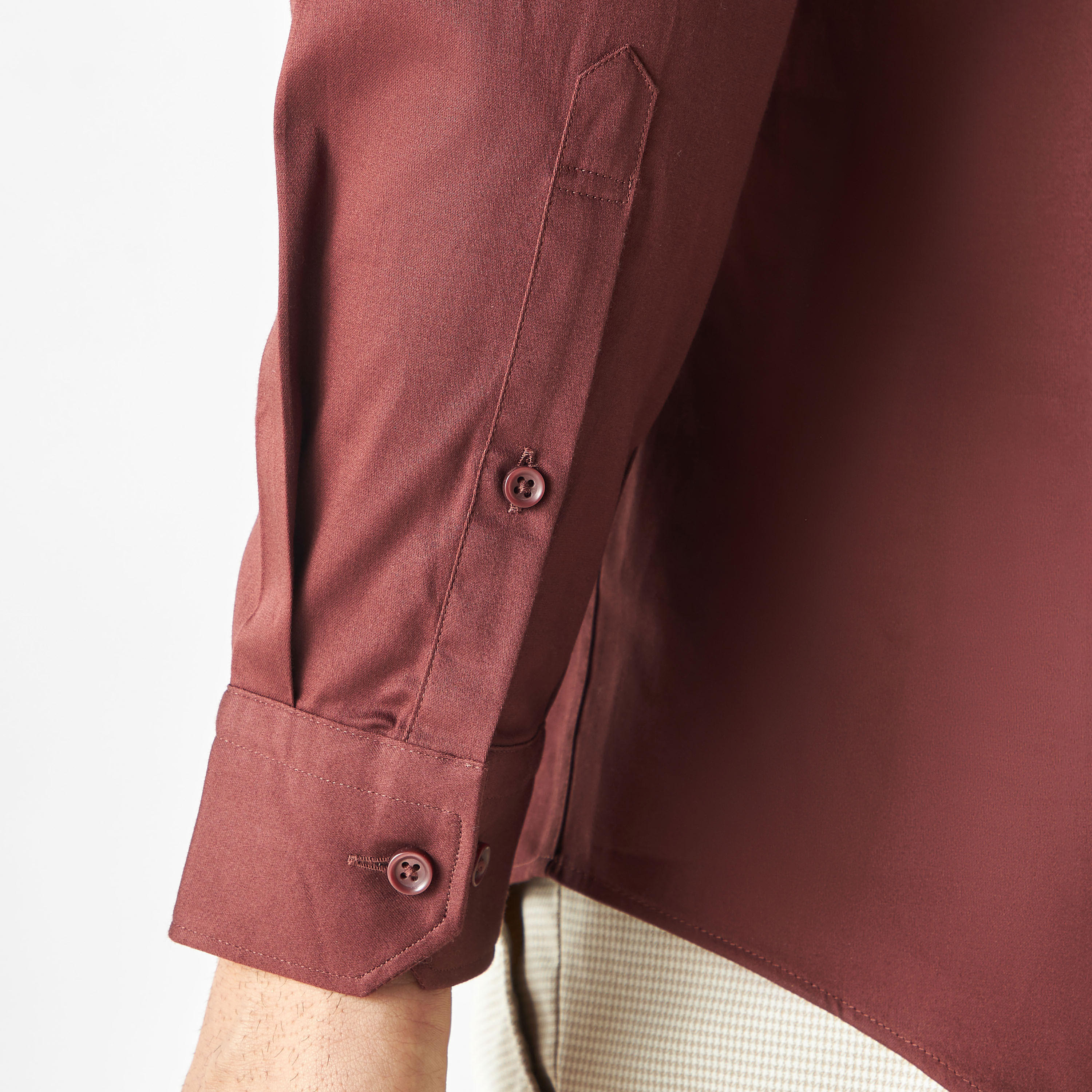 Slim Fit Solid Shirt with Long Sleeves-men-clothing-shirts-image-5