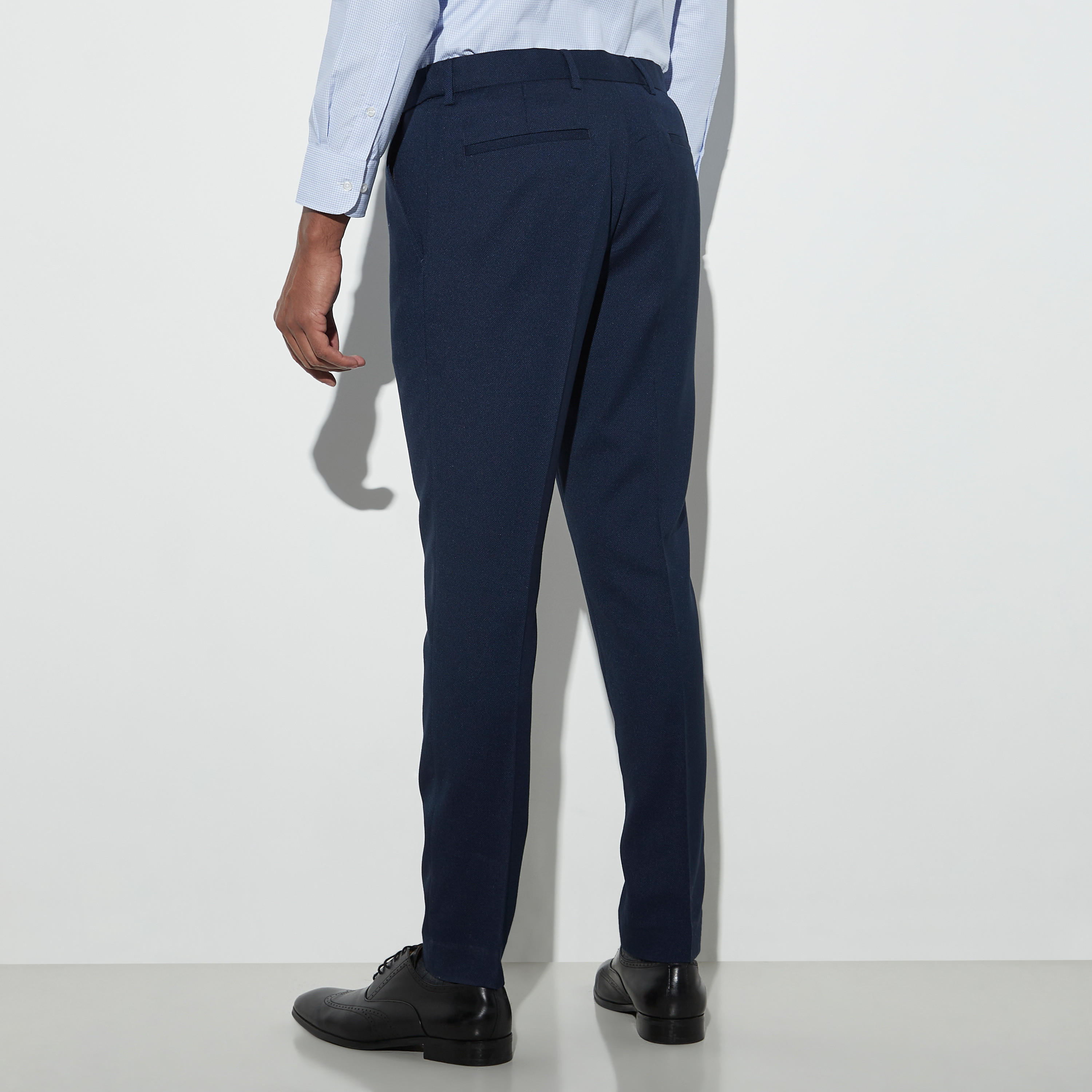 Solid Dobby Formal Trousers with Pockets-men-clothing-bottoms-trousersandchinos-trousers-image-3