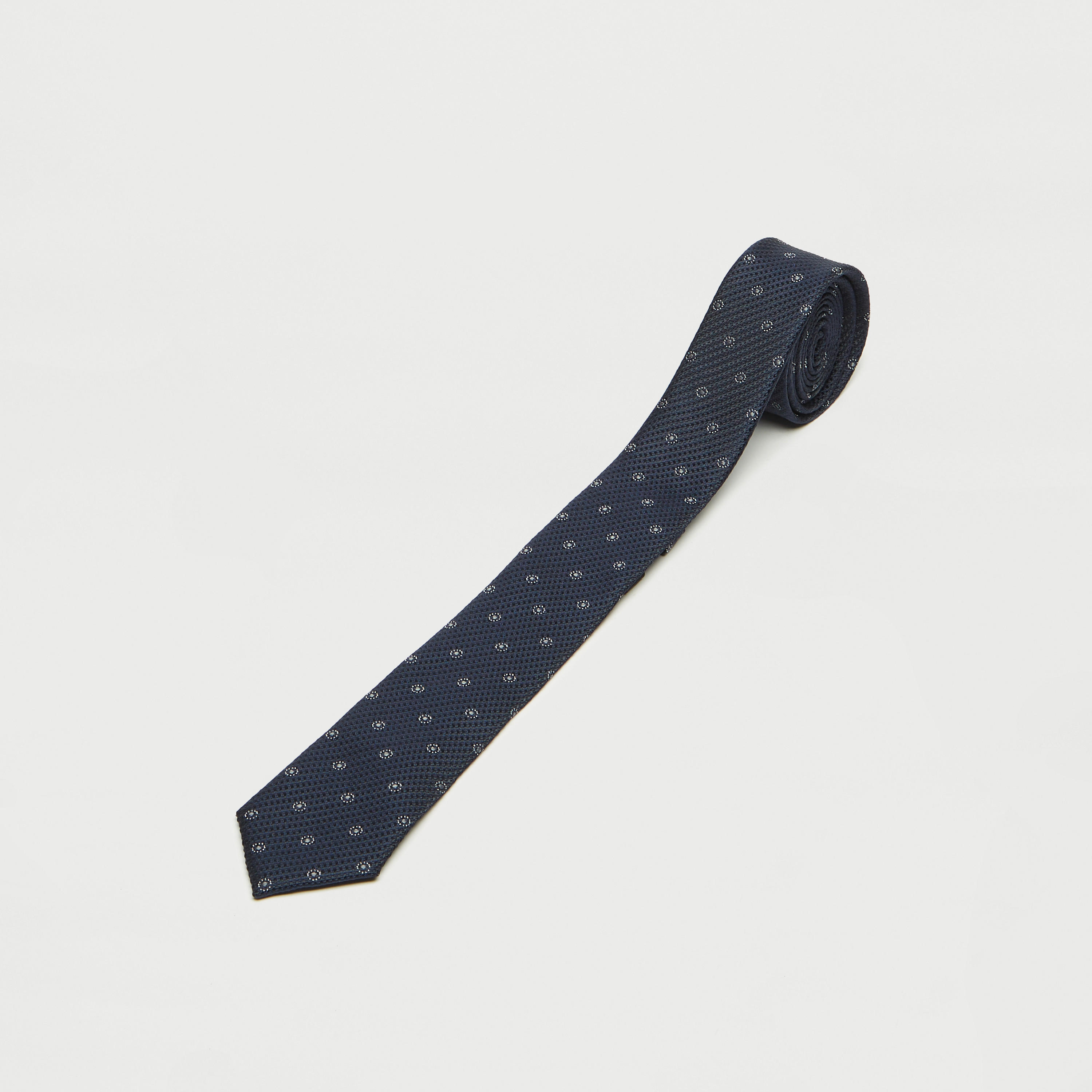 Dots Textured Formal Tie with Keeper Loop-men-tiesandcufflinks-pocketsquares-image-1
