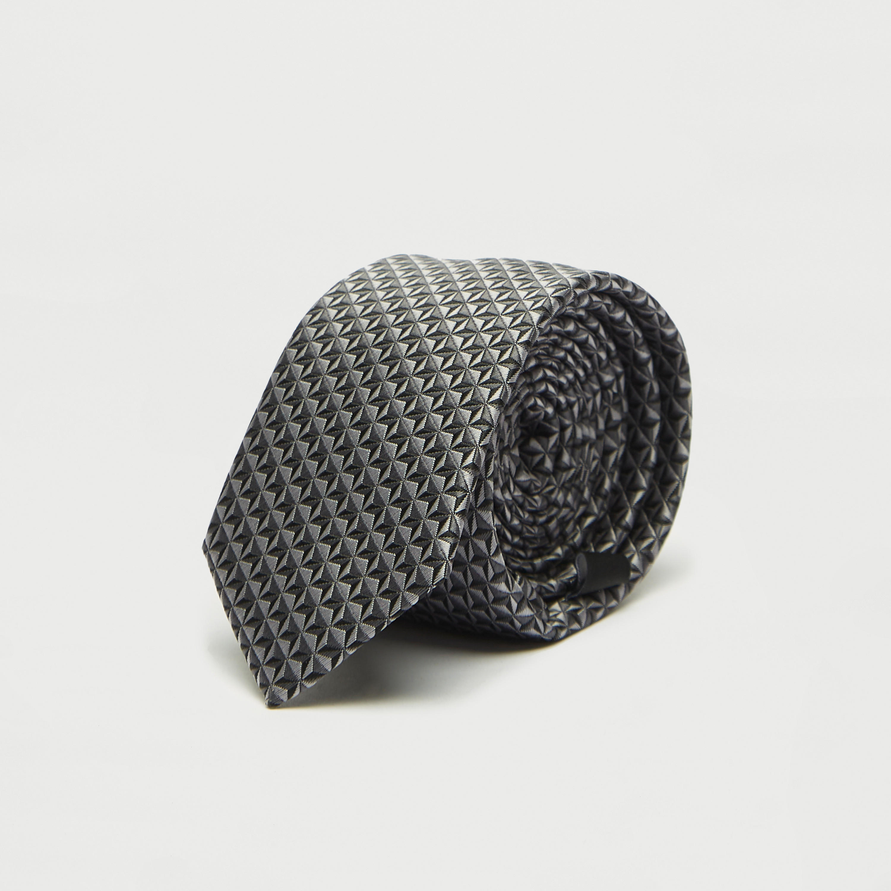 Textured Formal Tie with Keeper Loop-men-tiesandcufflinks-pocketsquares-image-2