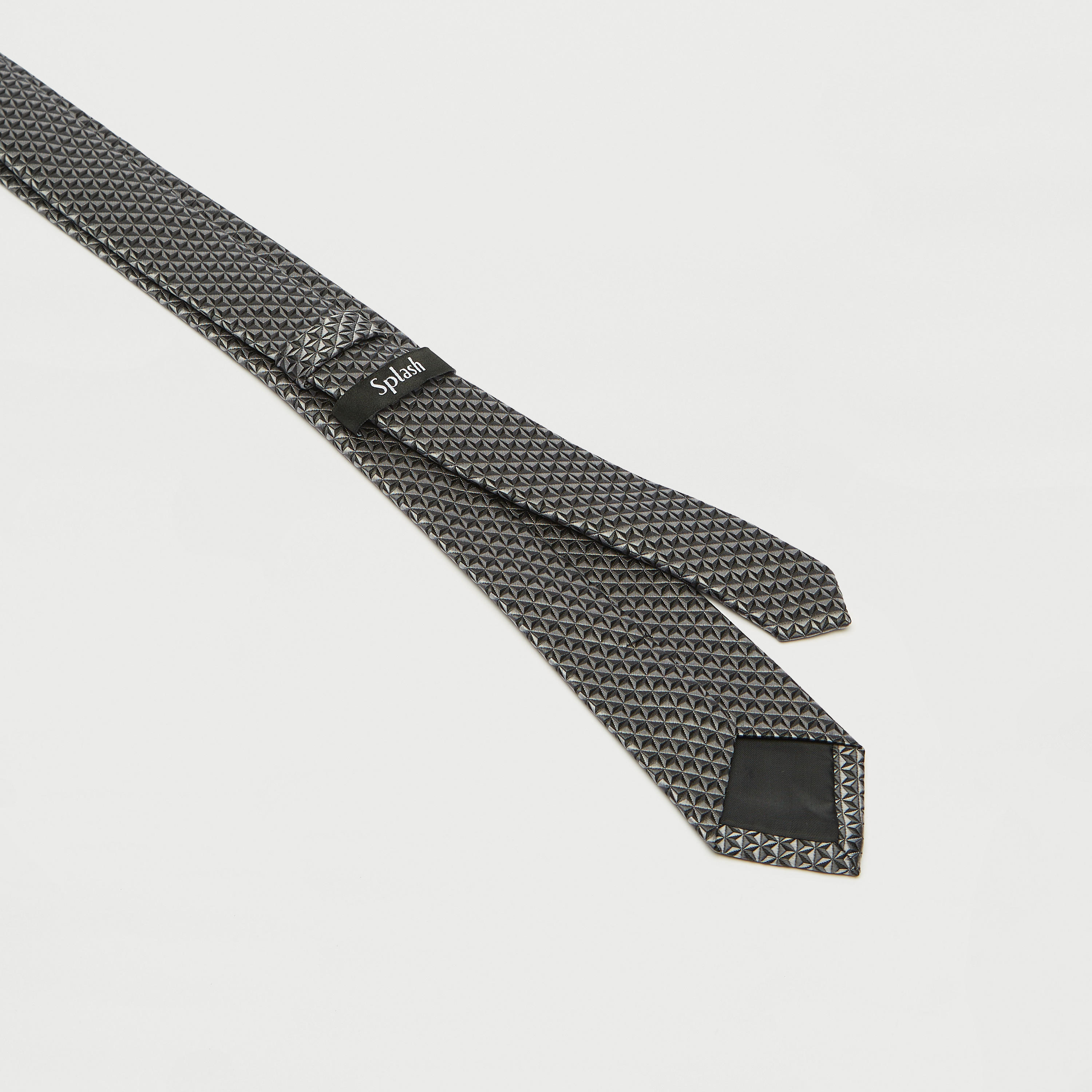 Textured Formal Tie with Keeper Loop-men-tiesandcufflinks-pocketsquares-image-3