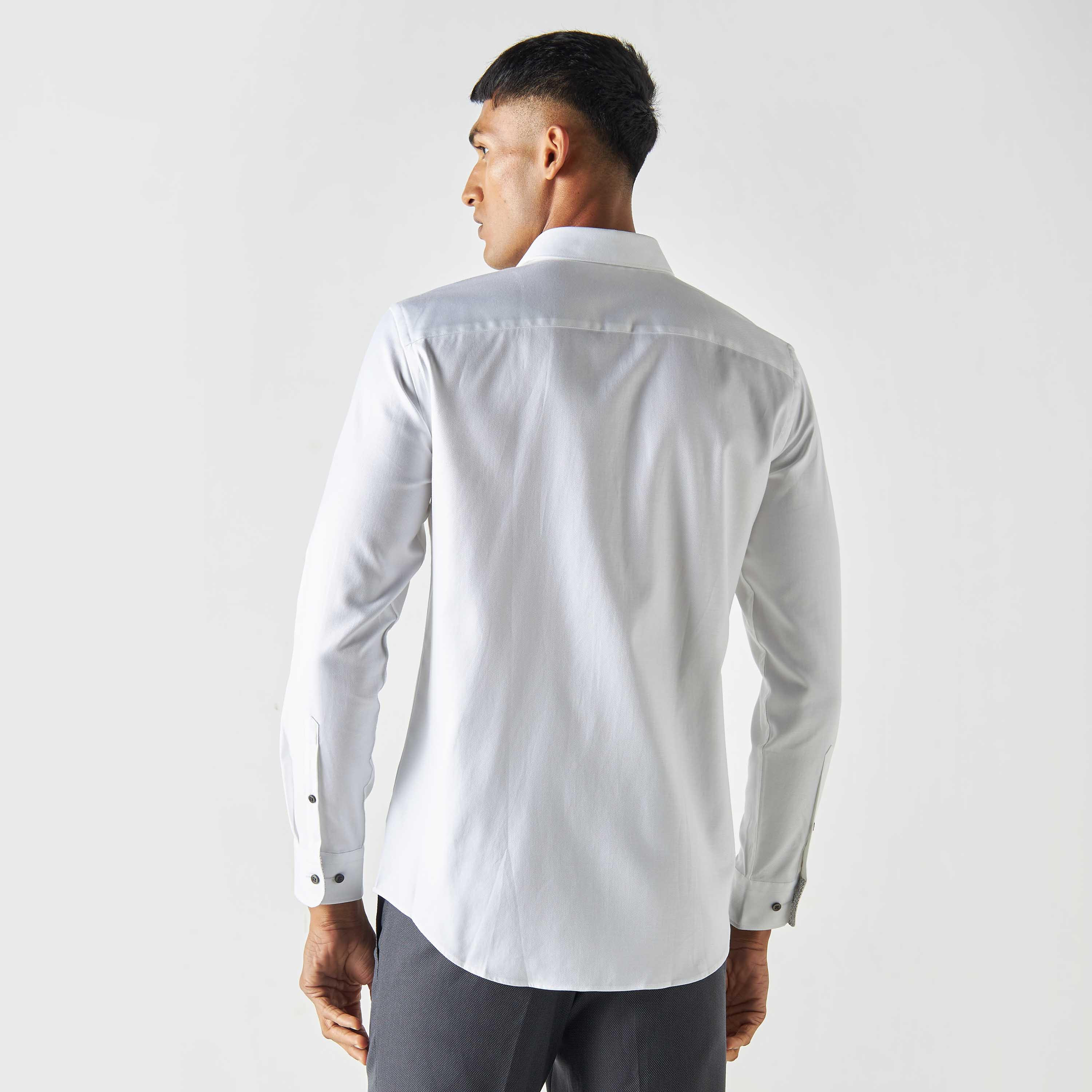قميص رسمي قصّة سليم بارز الملمس بأكمام طويلة-men-clothing-shirts-image-3
